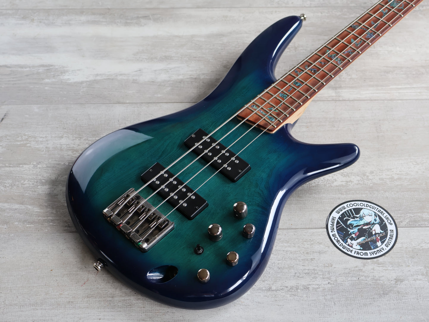 Ibanez SR370E SR Series Bass Guitar (Sapphire Blue)