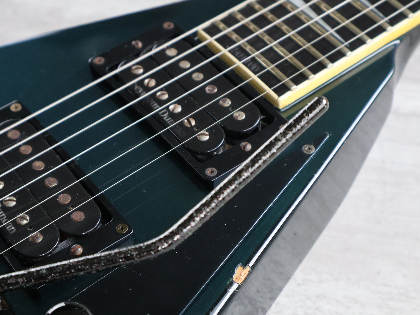 1999 Grover Jackson Japan RR.I-195 Randy Rhoads Neckthrough Flying V (Metallic Midnight Green)