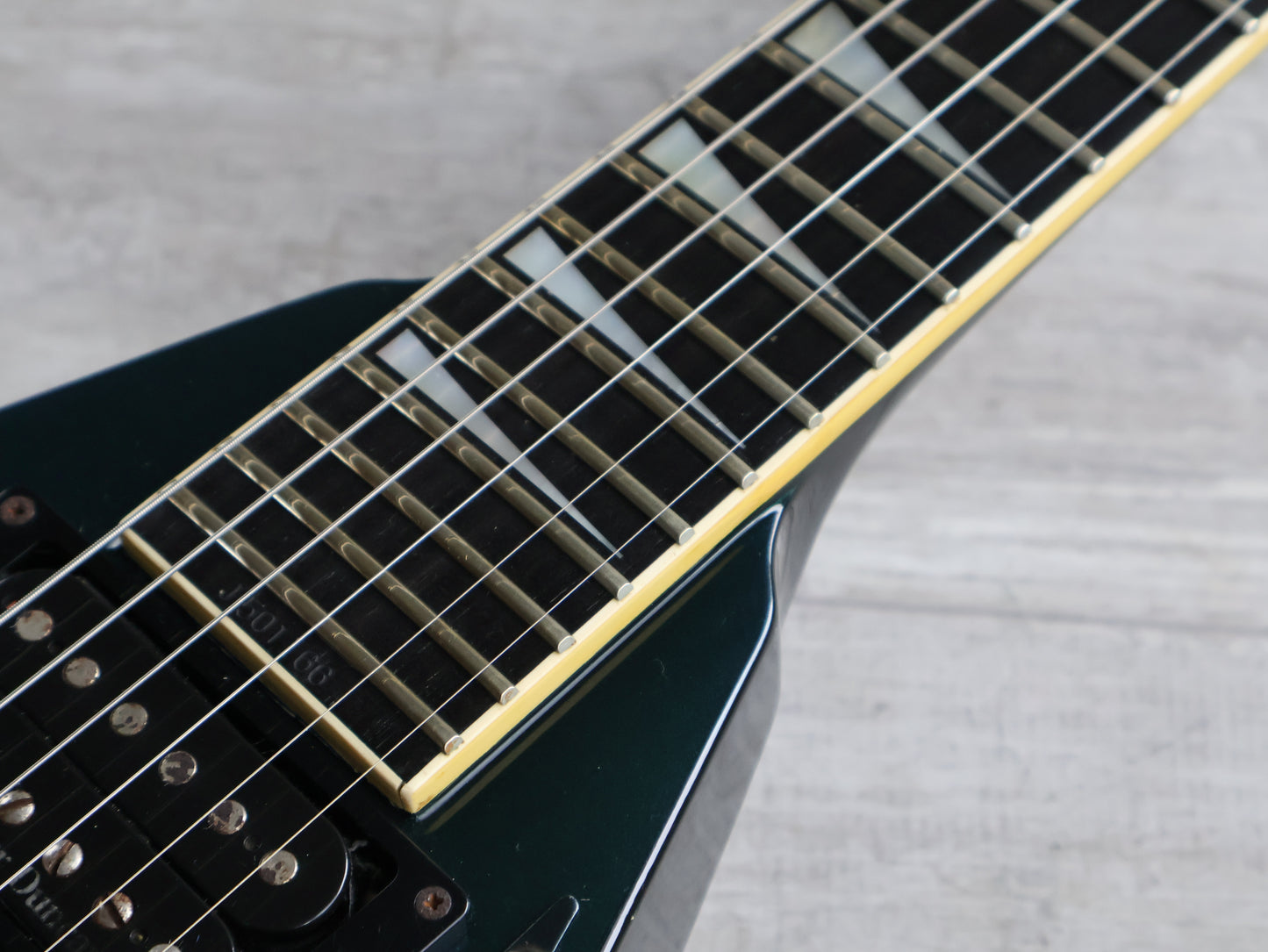 1999 Grover Jackson Japan RR.I-195 Randy Rhoads Neckthrough Flying V (Metallic Midnight Green)