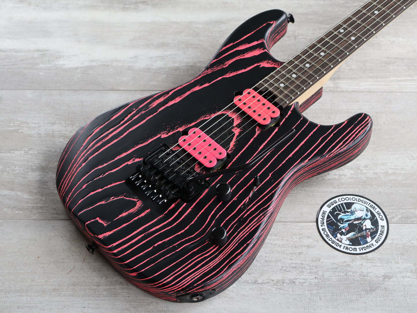 Charvel Pro-Mod San Dimas Style 1 HH Superstrat (Neon Pink Ash)