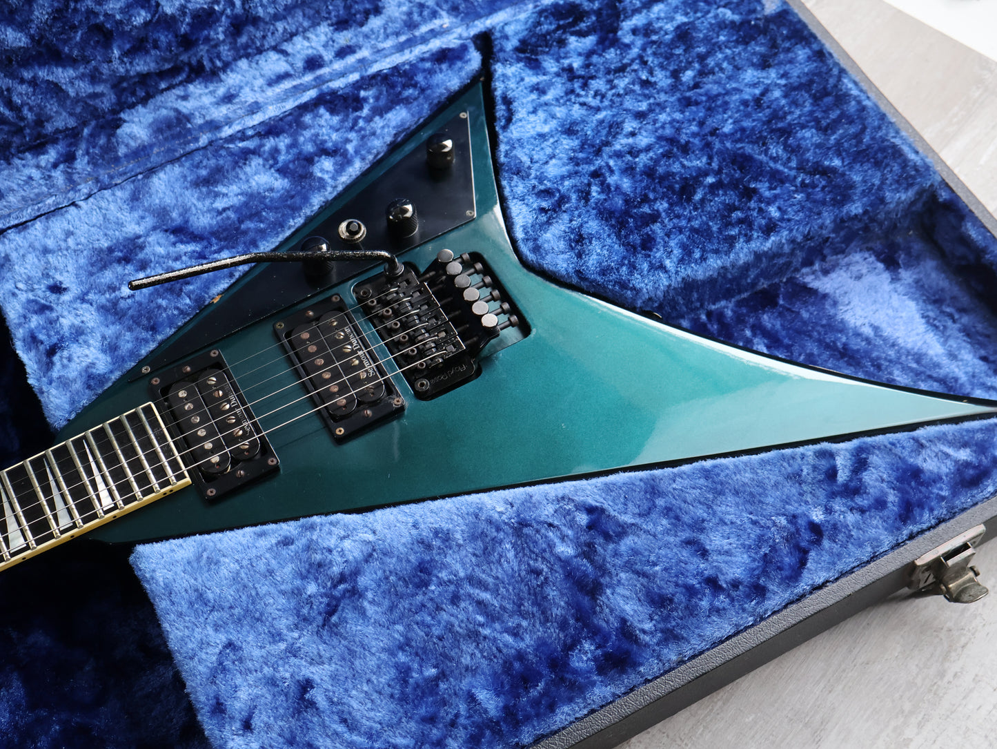 1999 Grover Jackson Japan RR.I-195 Randy Rhoads Neckthrough Flying V (Metallic Midnight Green)