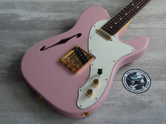 2024 Fender Japan "Official Shop Exclusive" Kusumi Color Telecaster Thinline (Pink w/Gold Hardware)