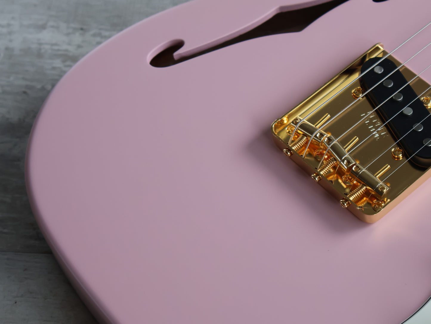 2024 Fender Japan "Official Shop Exclusive" Kusumi Color Telecaster Thinline (Pink w/Gold Hardware)