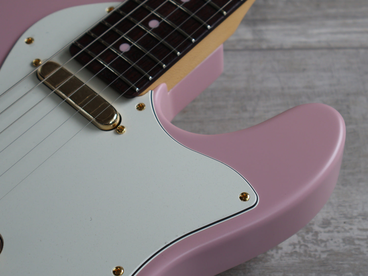 2024 Fender Japan "Official Shop Exclusive" Kusumi Color Telecaster Thinline (Pink w/Gold Hardware)