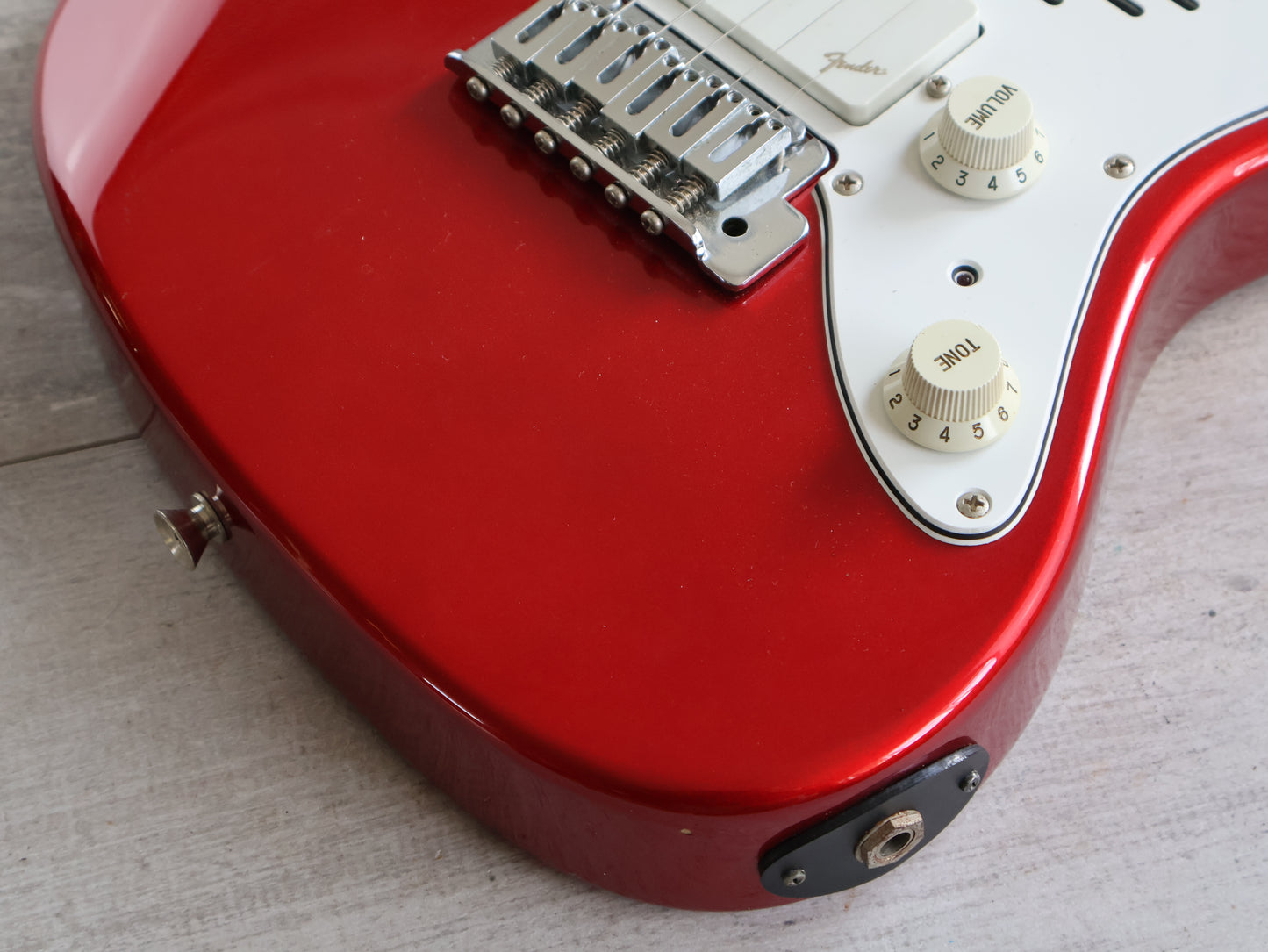 1993 Fender Japan JM-CHAMP Travel Jazzmaster (Candy Apple Red)