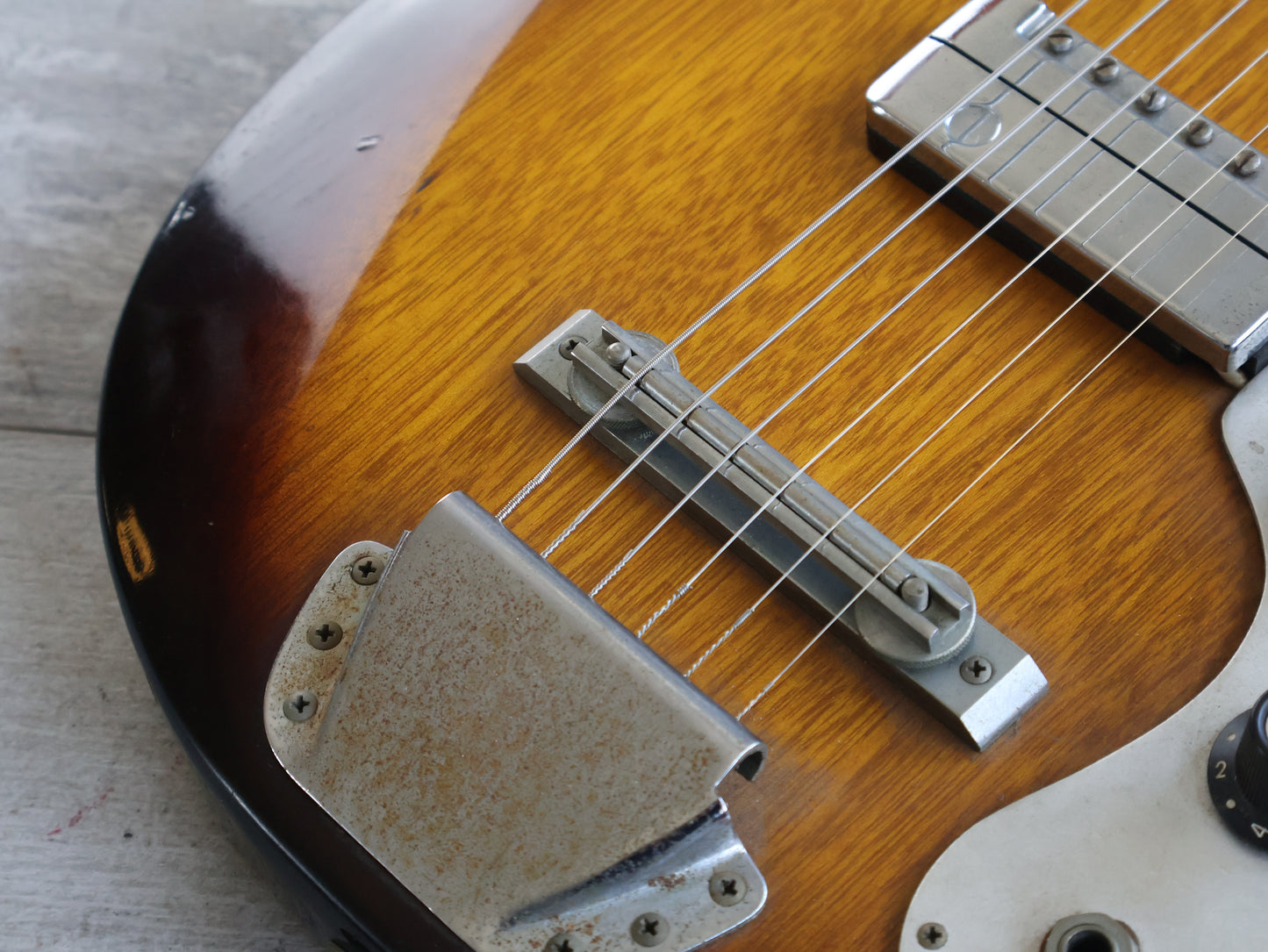 1962 Teisco Japan MJ-2 Weird Old Guitar (Sunburst)