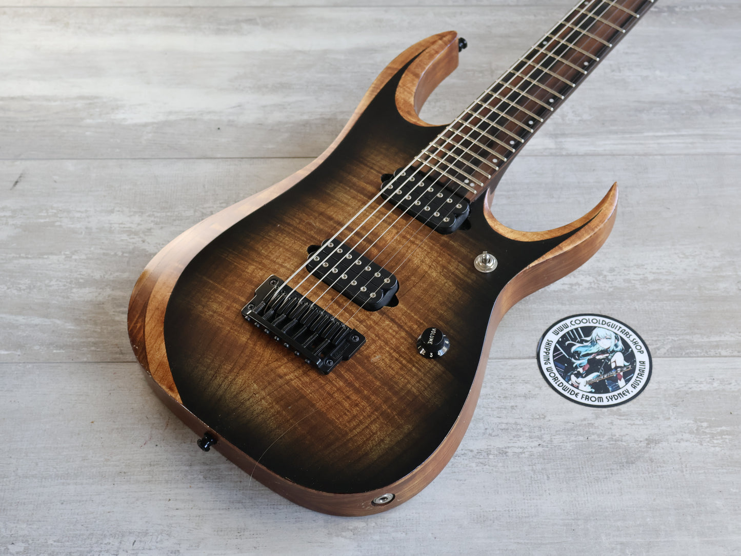 Ibanez RGD71AL 7-String RG Series Axion Label (Antique Brown Stained Burst)