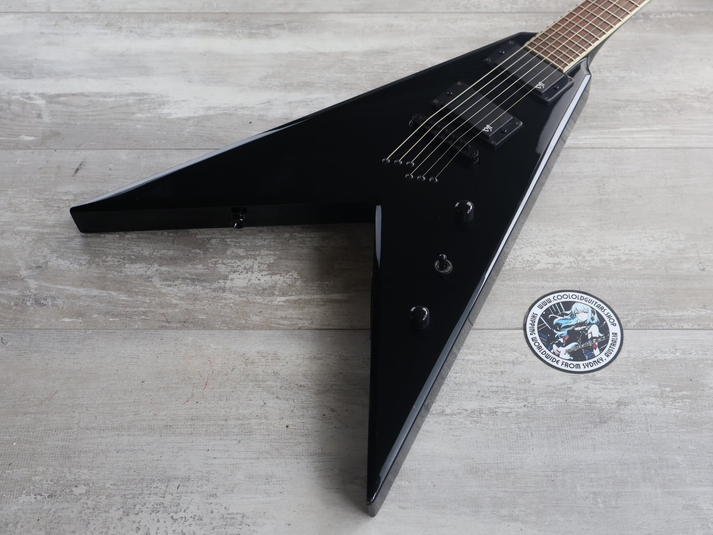 2013 Peavey PXD Vicious I Devin Townsend Flying V (Black)