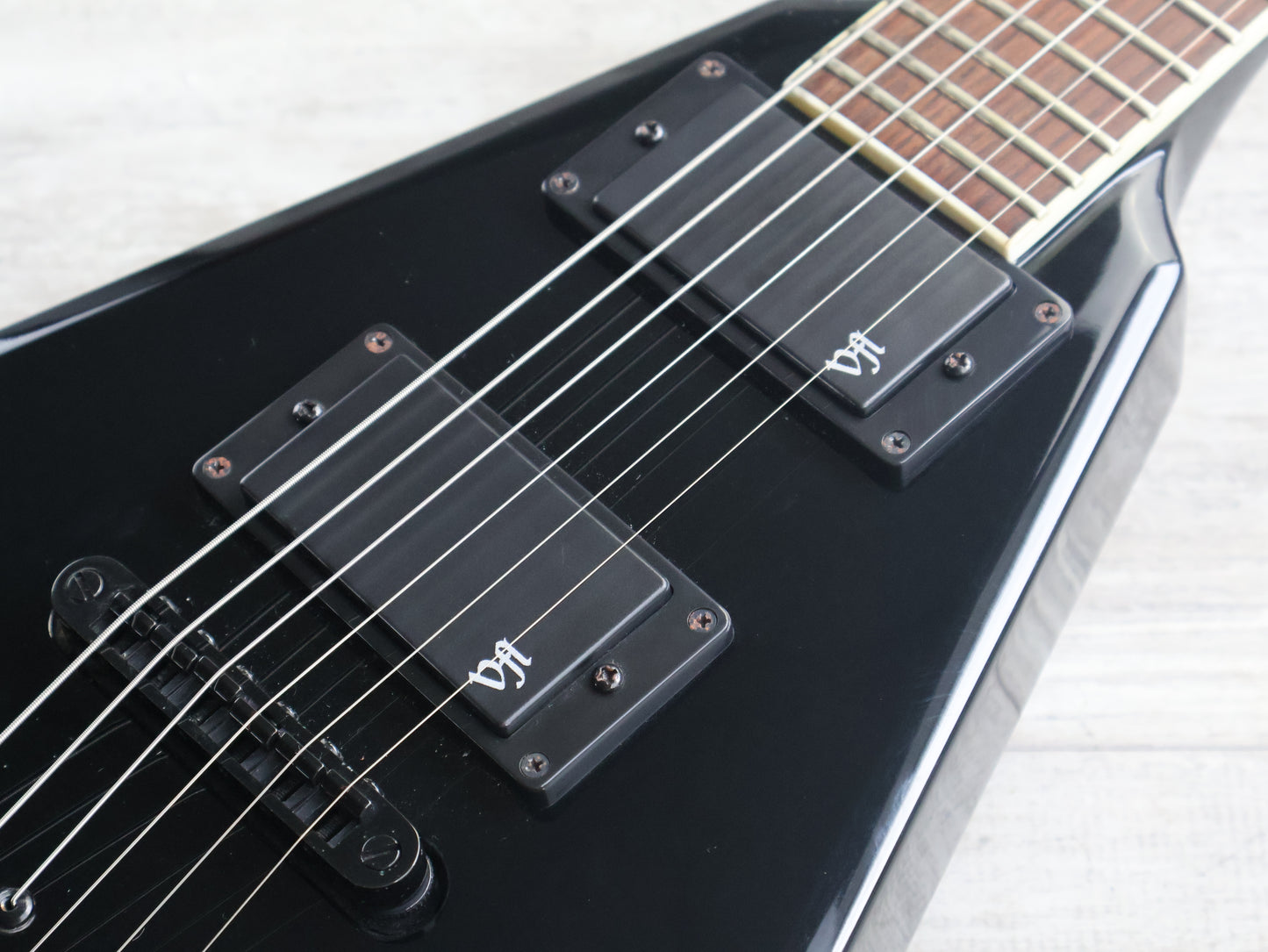 2013 Peavey PXD Vicious I Devin Townsend Flying V (Black)