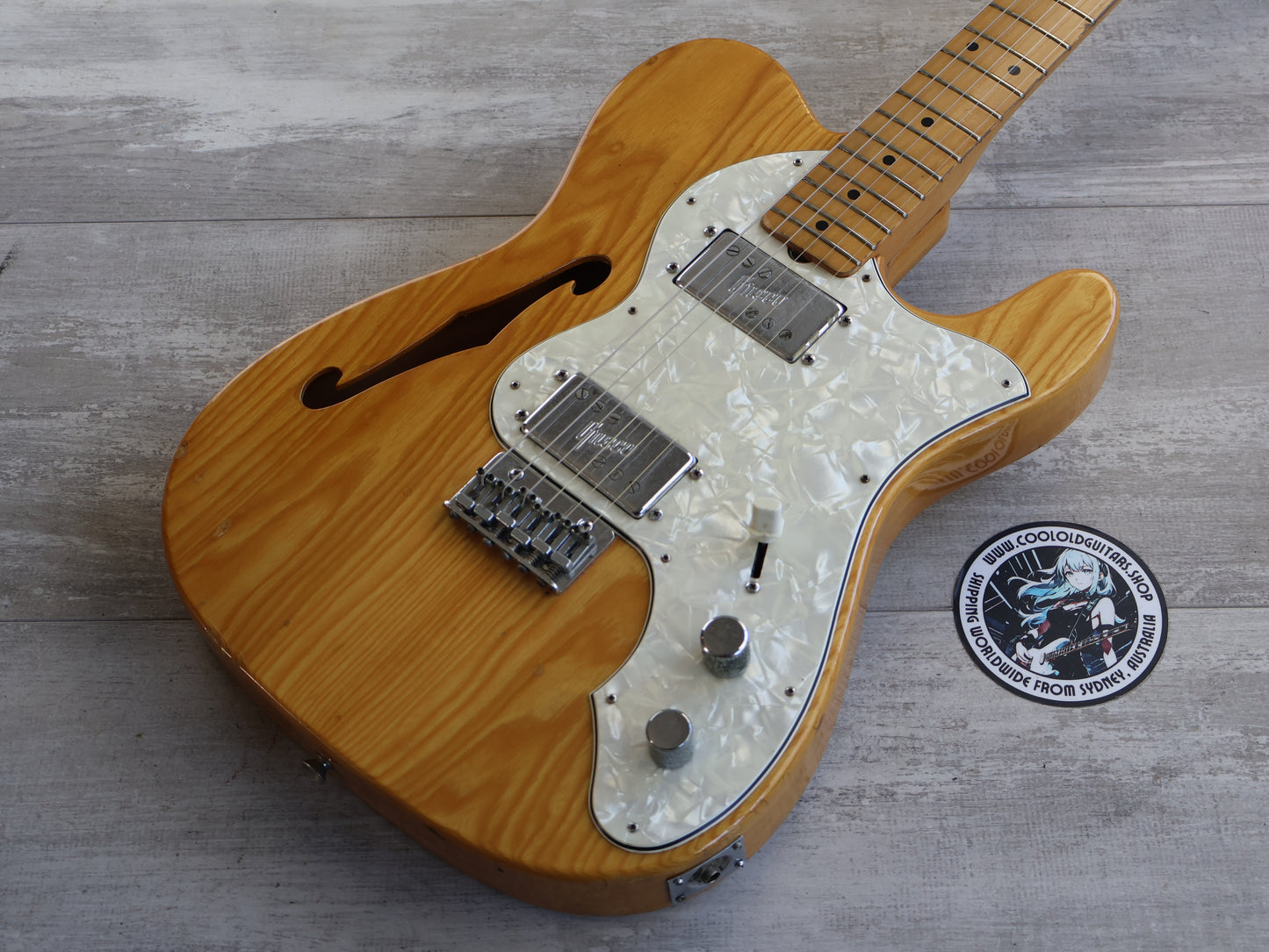 1974 Greco Japan TE-500 Thinline Semi Hollowbody Telecaster Deluxe (Natural)