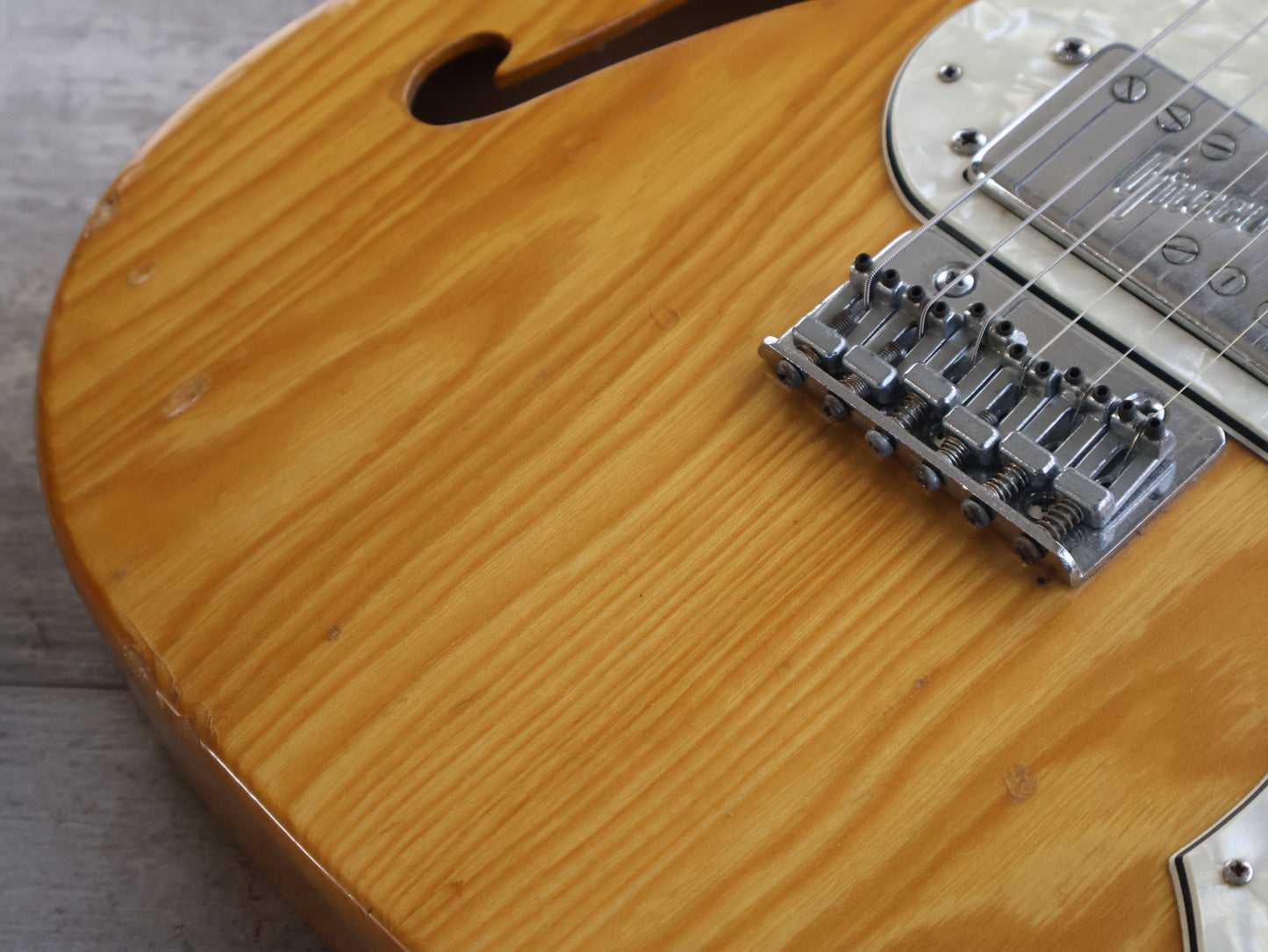 1974 Greco Japan TE-500 Thinline Semi Hollowbody Telecaster Deluxe (Natural)