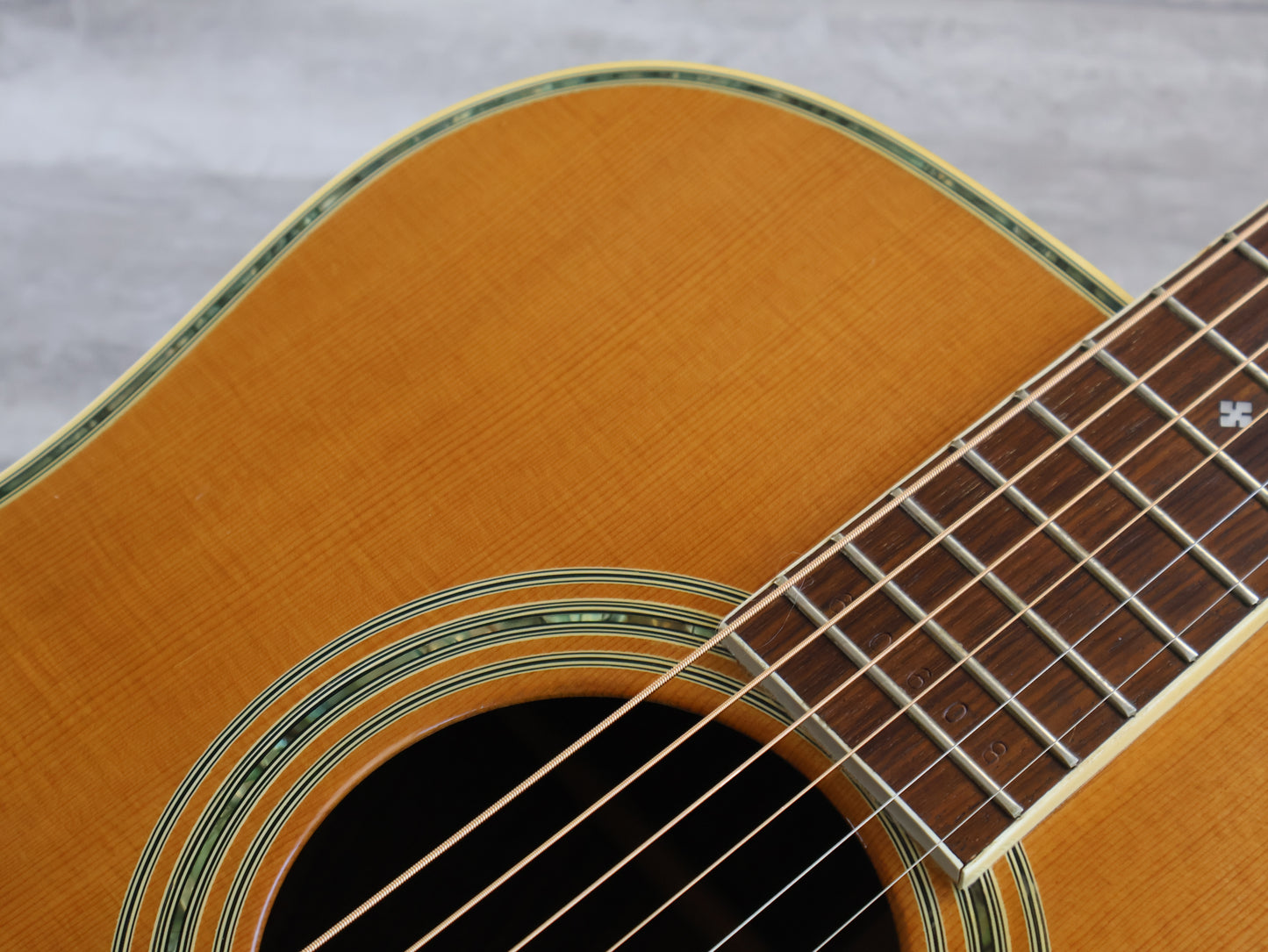 1970's Tetomas by Tahara Japanese Vintage Dreadnought Acoustic (Natural)