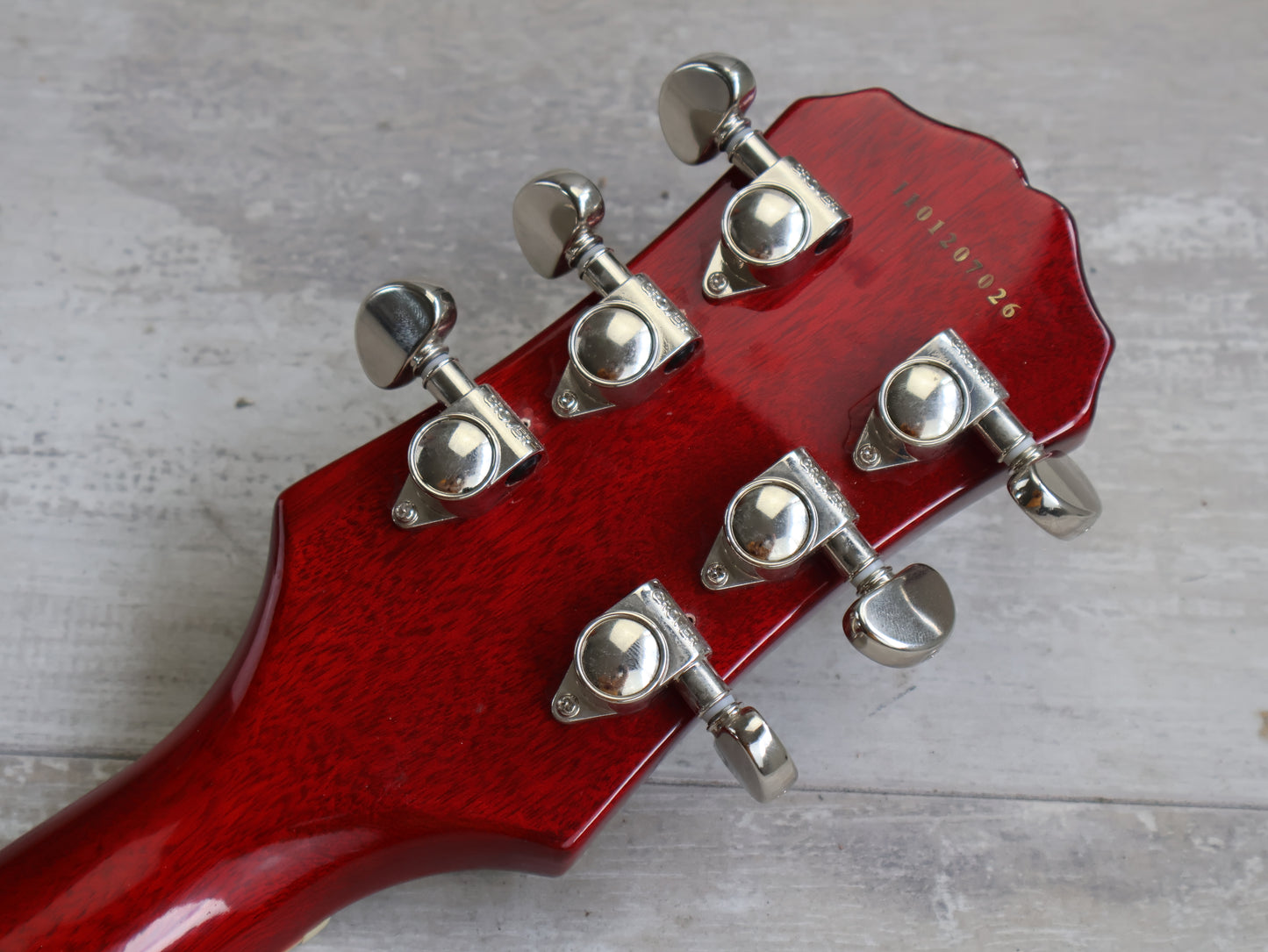 2011 Epiphone (by Gibson) LH Left Handed Les Paul Standard Plus Top (Heritage Cherry Sunburst)