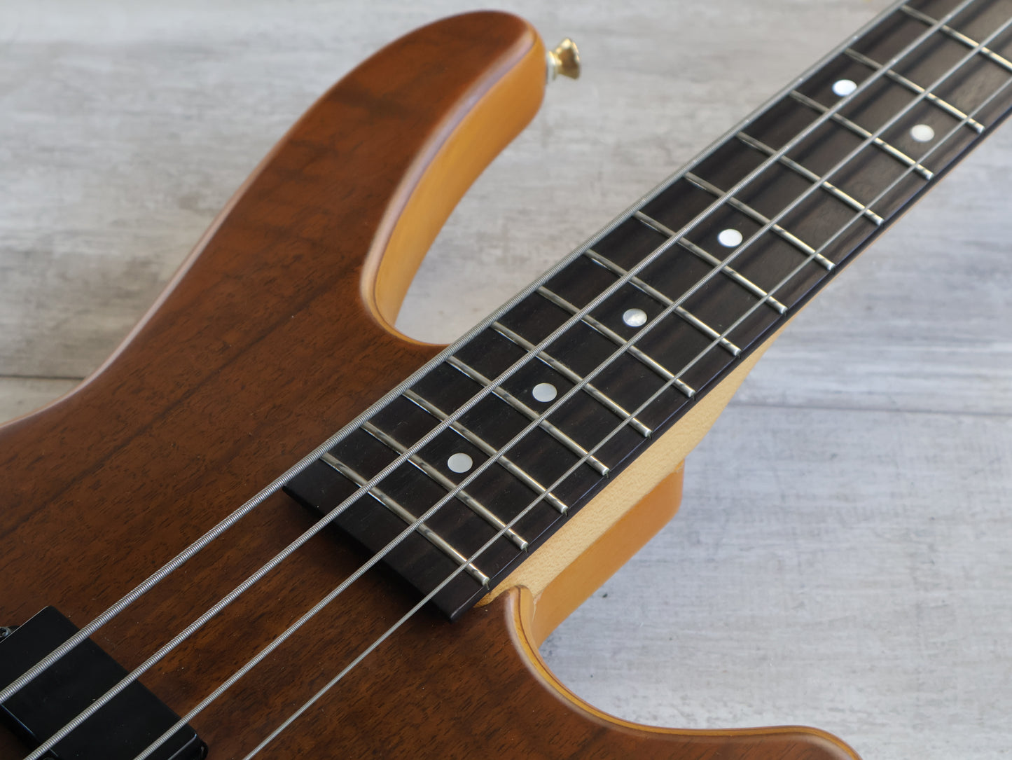 1996 Anboy Japan OSB-65 Odyssey Series PJ Bass (Natural Walnut)