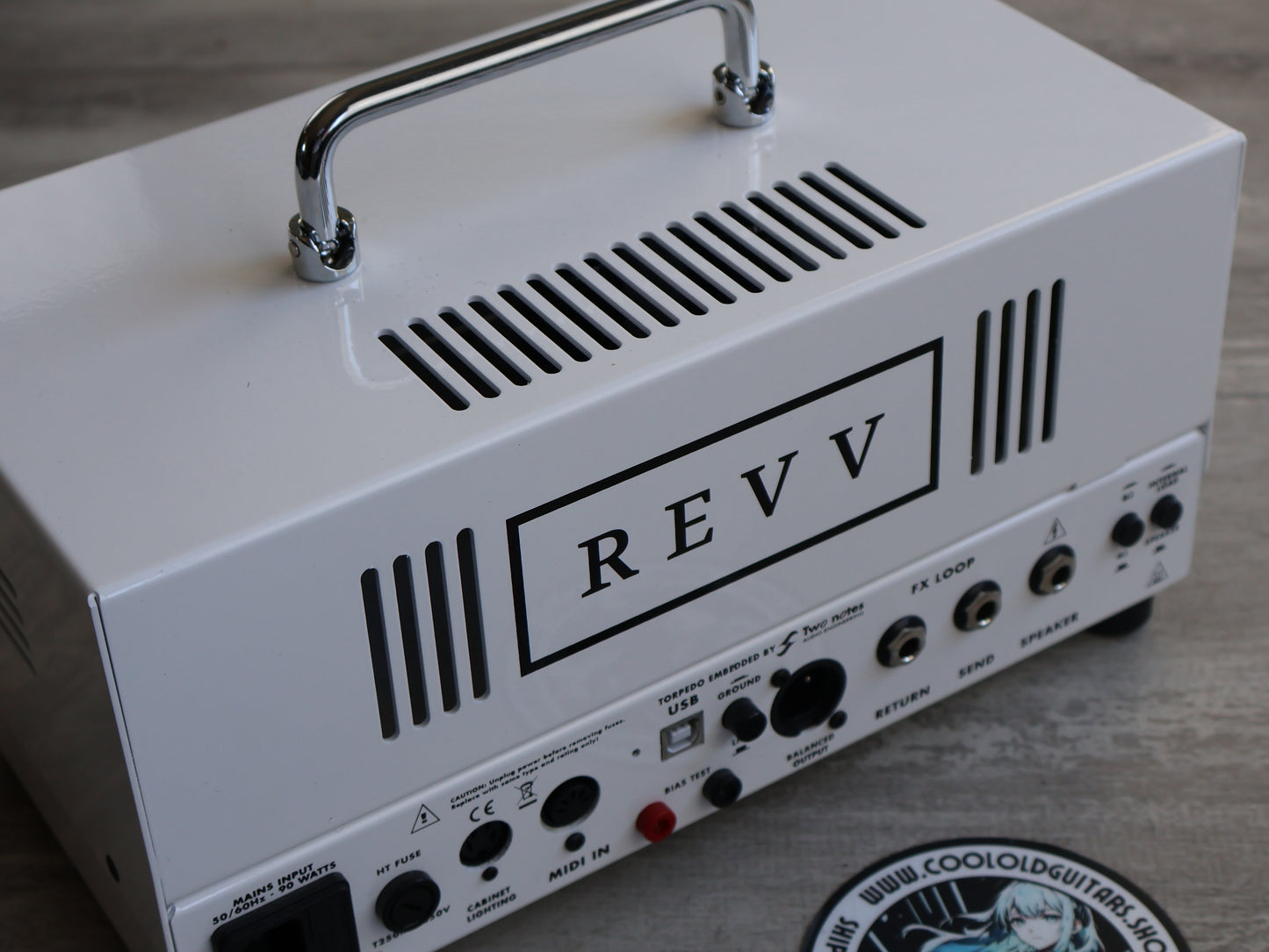 REVV D20 Lunchbox All-Tube Amp w/Built-in Torpedo Reactive Load (White)