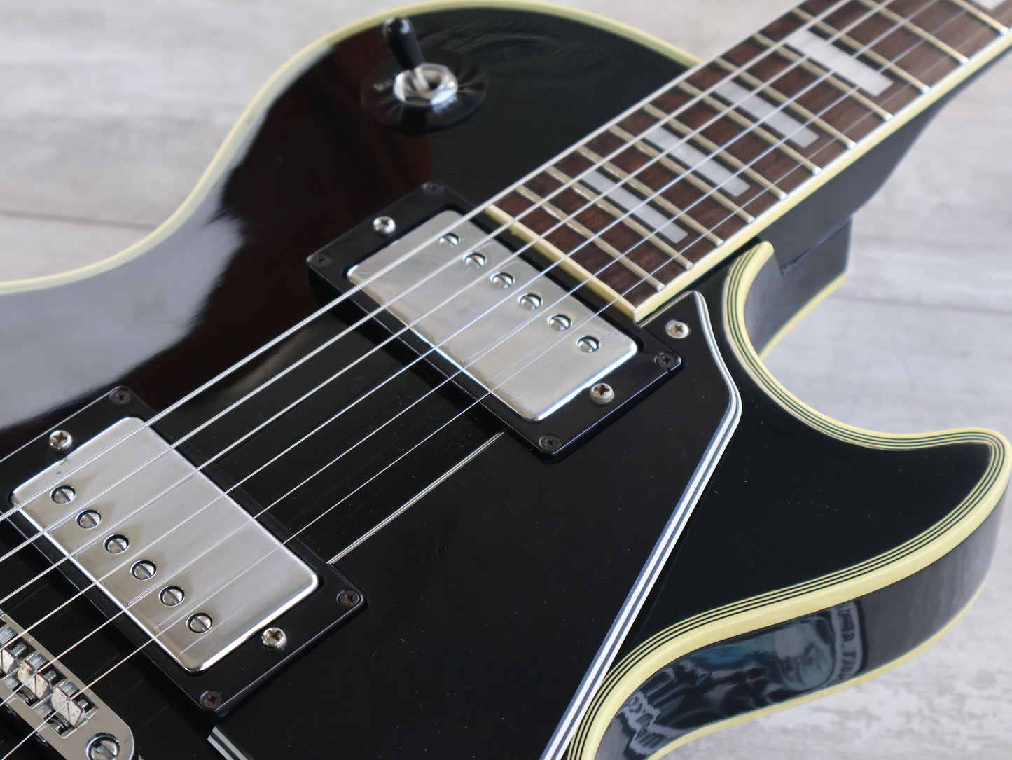 1974 Greco Japan EG-380B Les Paul Custom (Ebony)