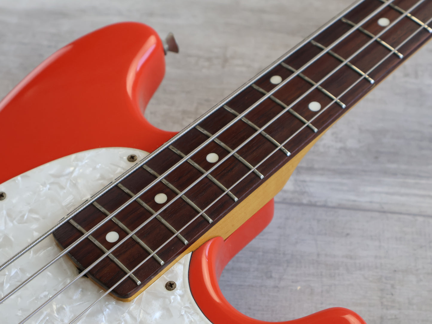 1999 Fender Japan MB98-70SD Mustang Bass (Fiesta Red)