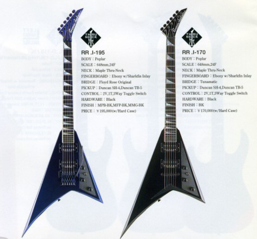 1999 Grover Jackson Japan RR.I-195 Randy Rhoads Neckthrough Flying V (Metallic Midnight Green)