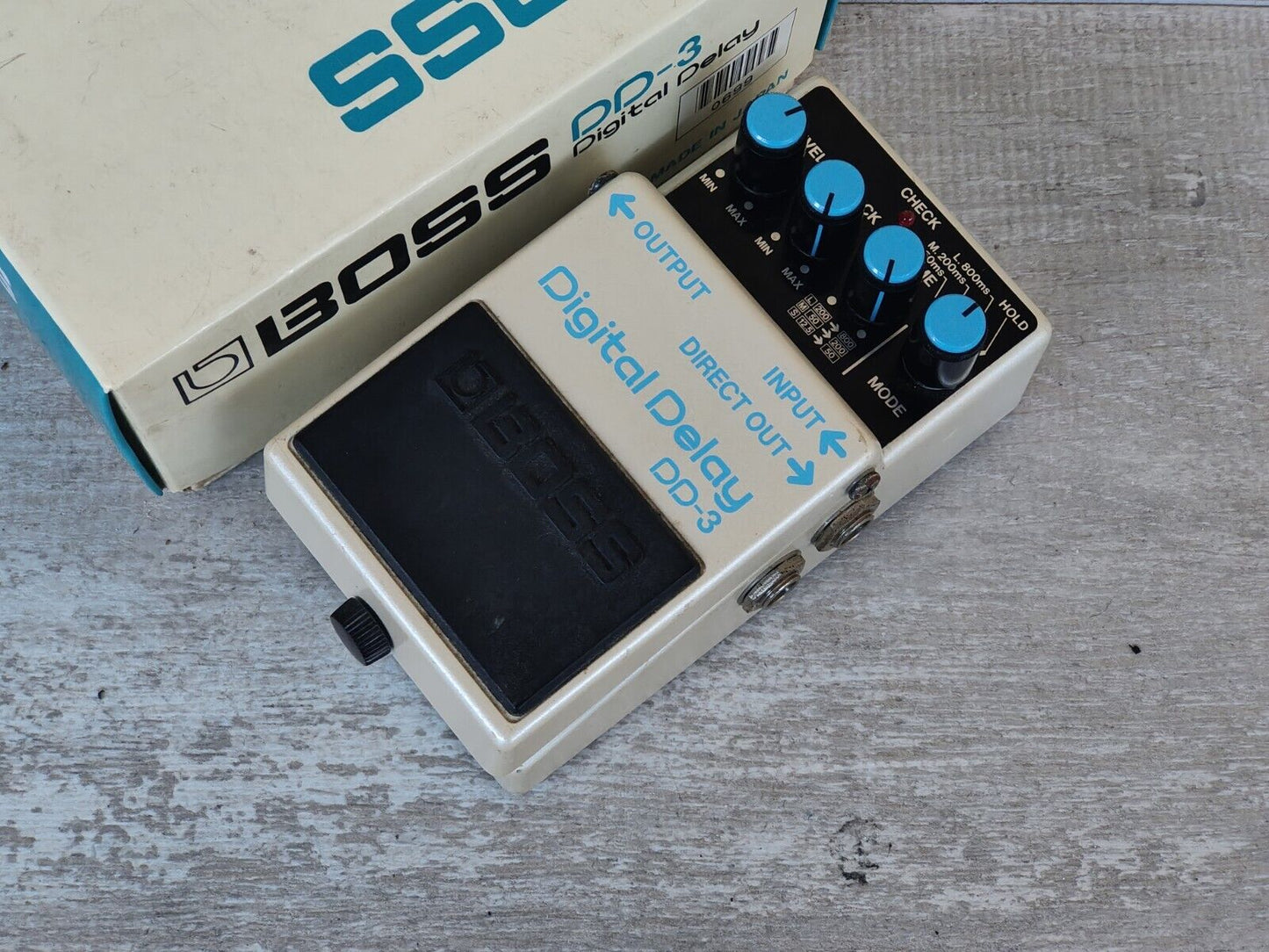 1989 Boss DD-3 Digital Delay "Long Chip" Vintage Pedal w/Box