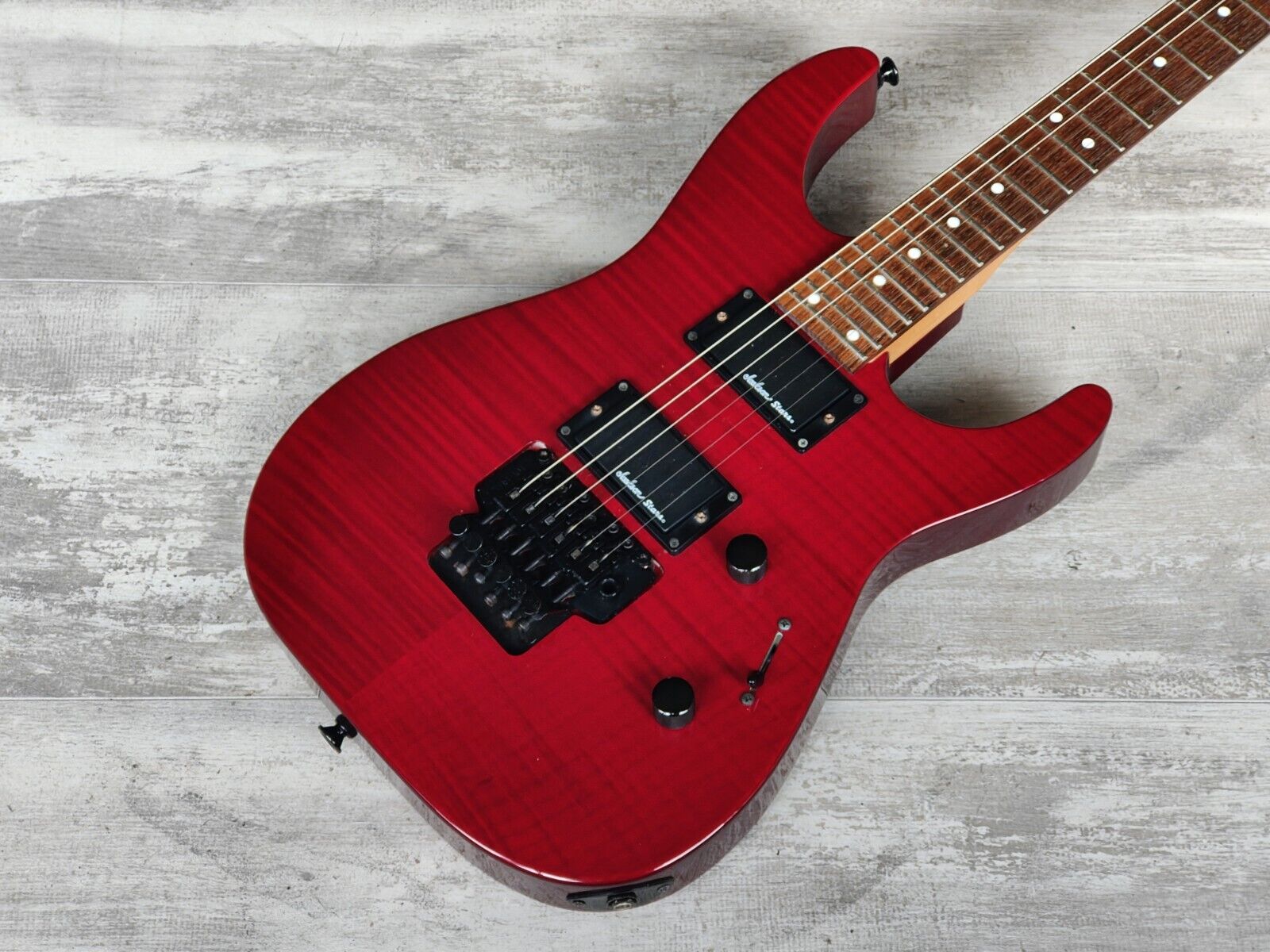 2003 Jackson Stars Japan DK-04 HH Dinky (Flame Red) – Cool Old Guitars