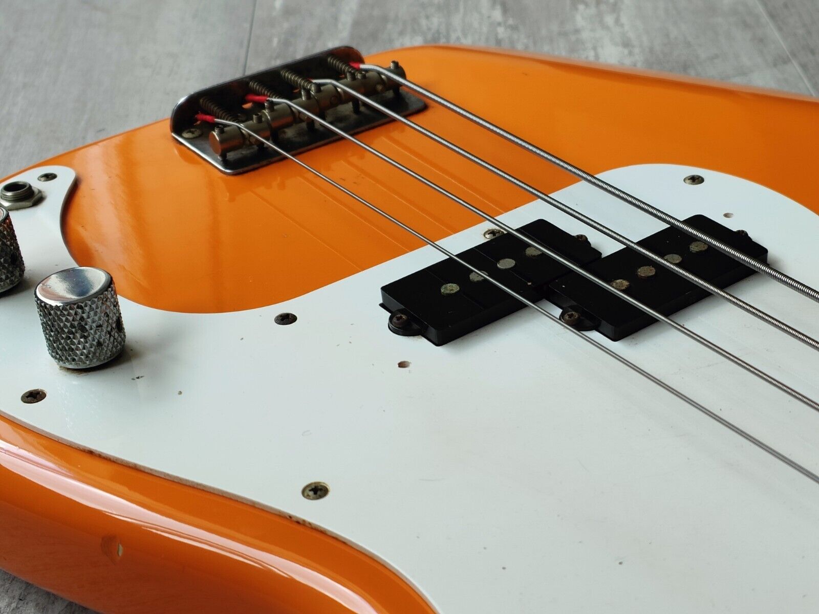 1990's Fender Japan PB-STD Standard Precision Bass (Capri Orange)