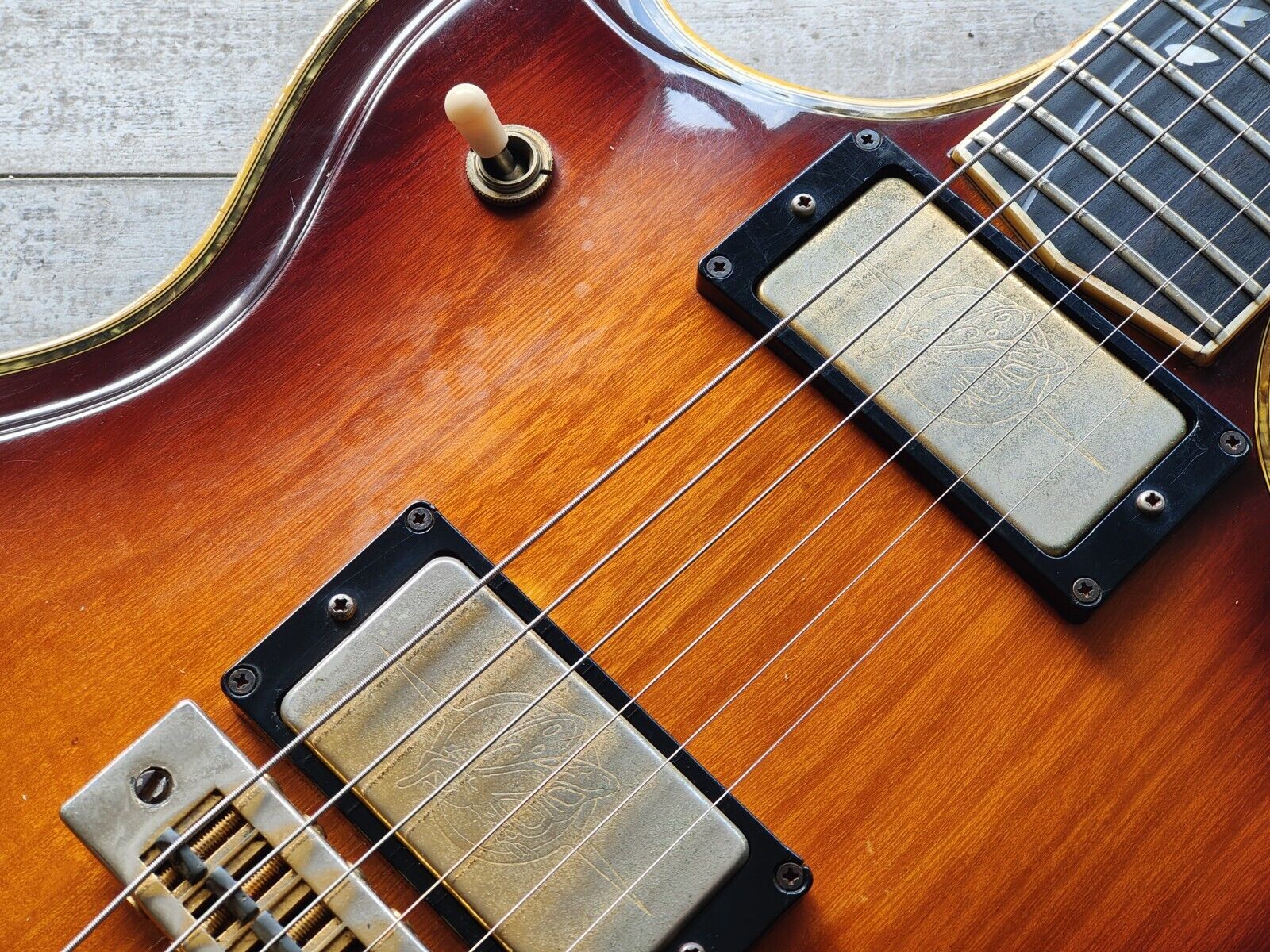 1976 Ibanez Japan 2681 Professional Series Double Cutaway (Antique Vio –  Cool Old Guitars