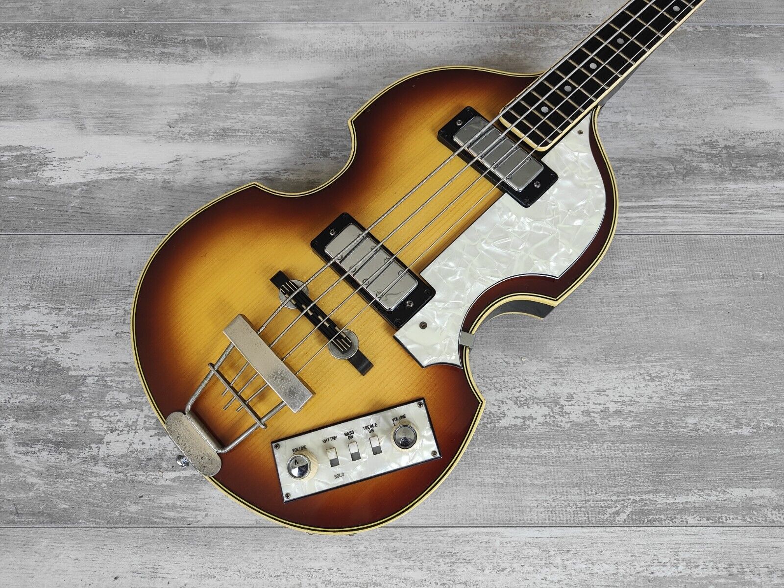 1975 Greco Japan VB-450 Violin Beatle Bass (Brown Sunburst)