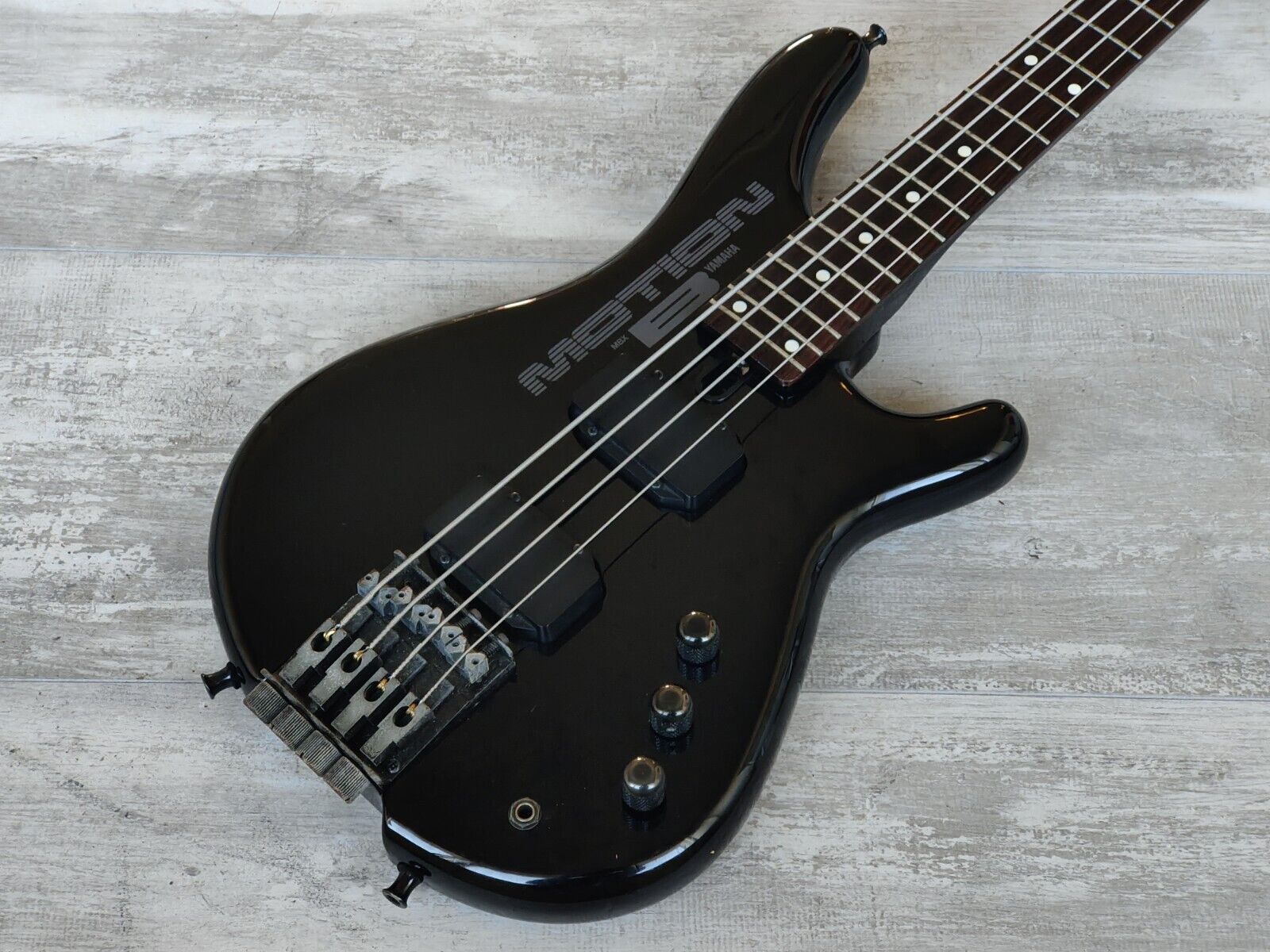 1980's Yamaha Japan MBX Motion B Headless Medium Scale Bass (Black)