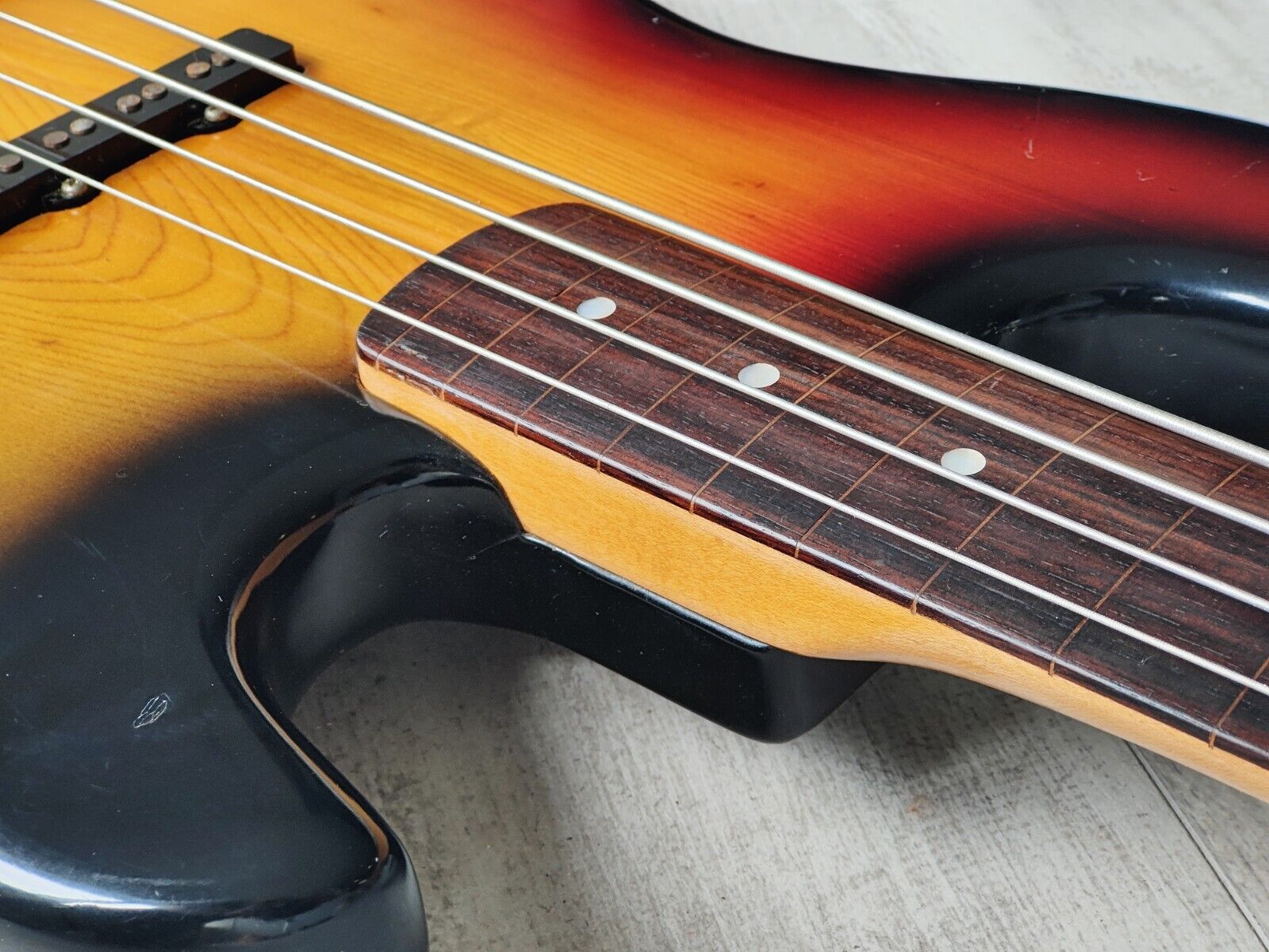 1979 Fernandes Japan FJB-65J Jaco Pastorius Fretless Jazz Bass (Sunburst)