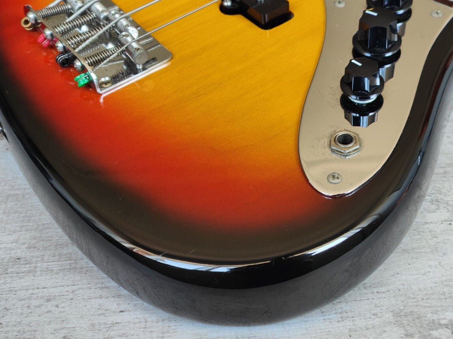 1981 Fernandes Japan RJB-75 "The Revival" Series Jazz Bass (Nitro Sunburst)