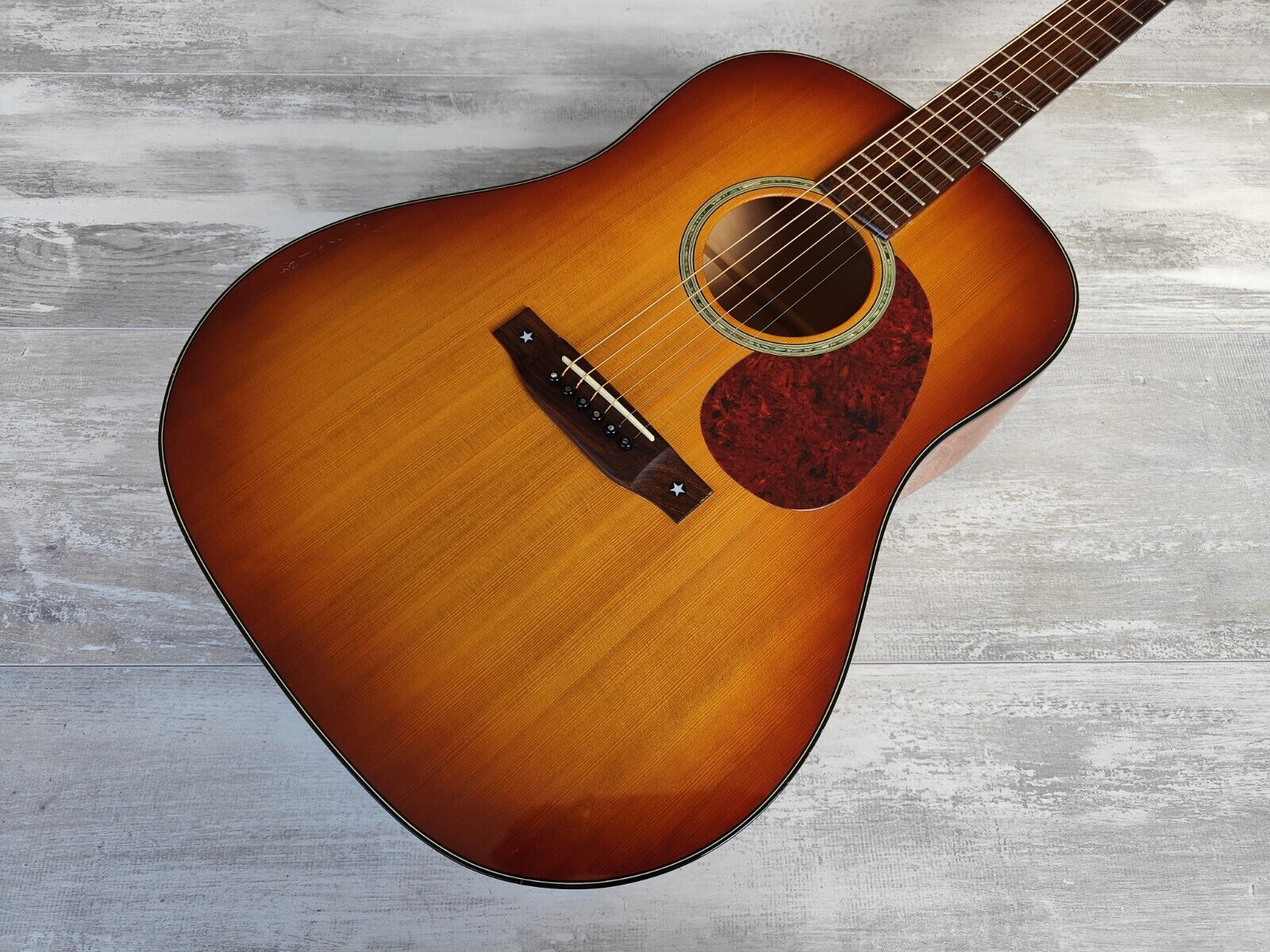 2003 K. Yairi Japan (Alvarez) AY-65 Dreadnought Acoustic Guitar (Sunburst)