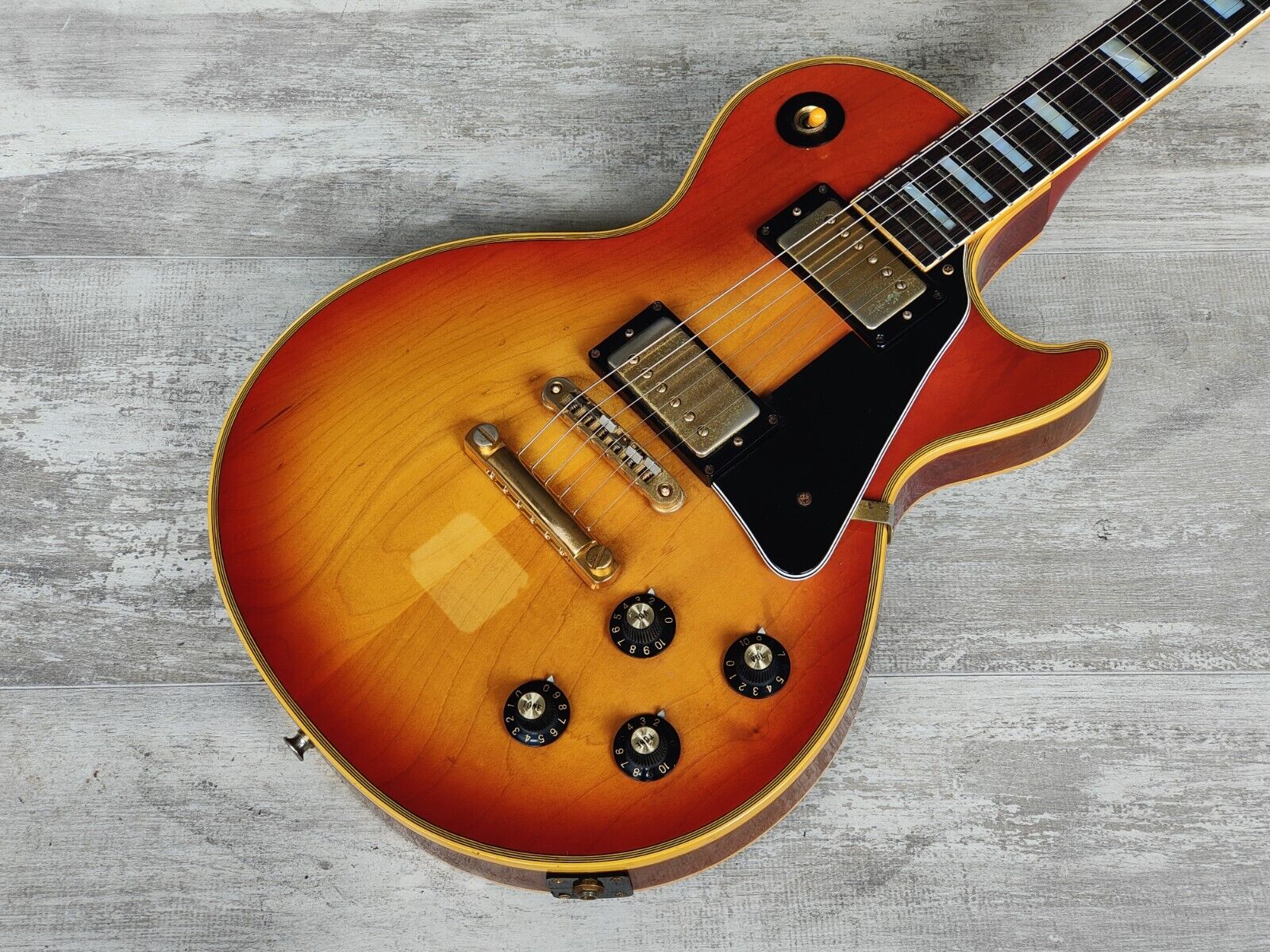 1975 Greco Japan EG-1000R Les Paul Custom w/Mick Harron Refret (Cherry  Sunburst)