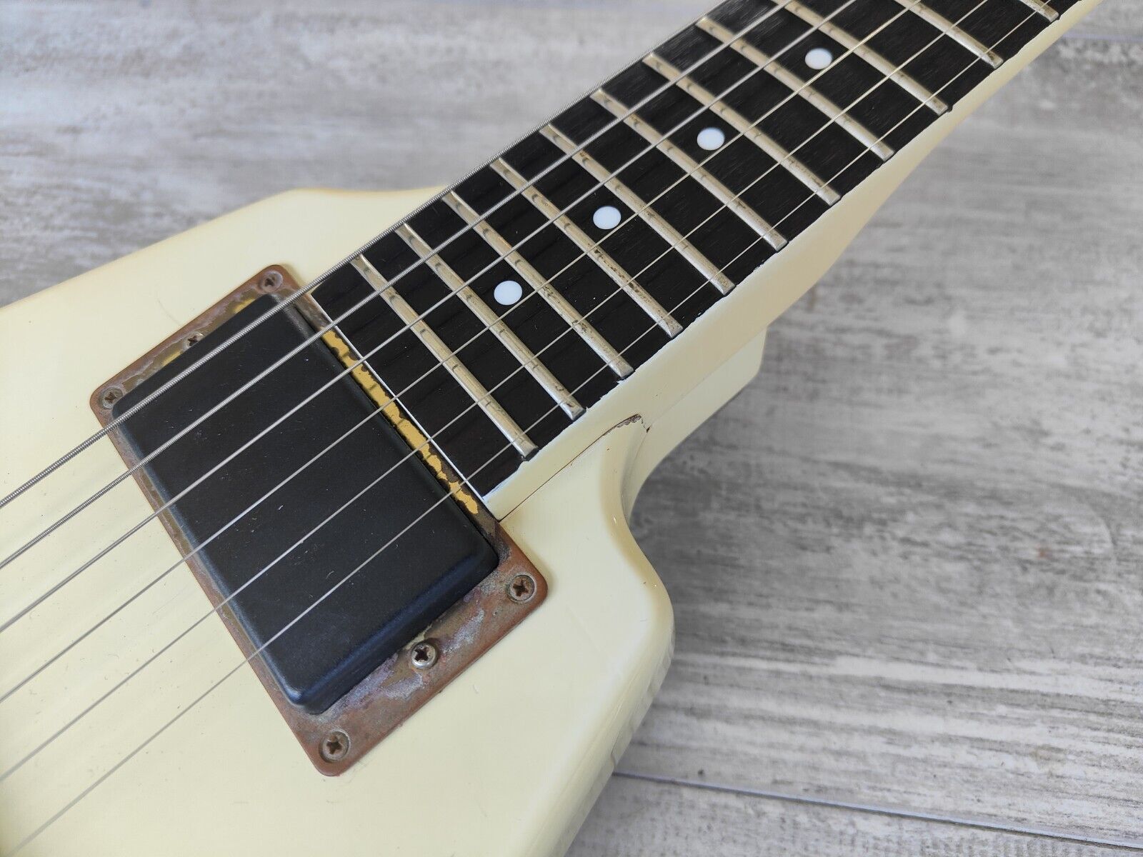 1980's Fernandes Japan BSV-80J Short Scale Flying V (Vintage White)