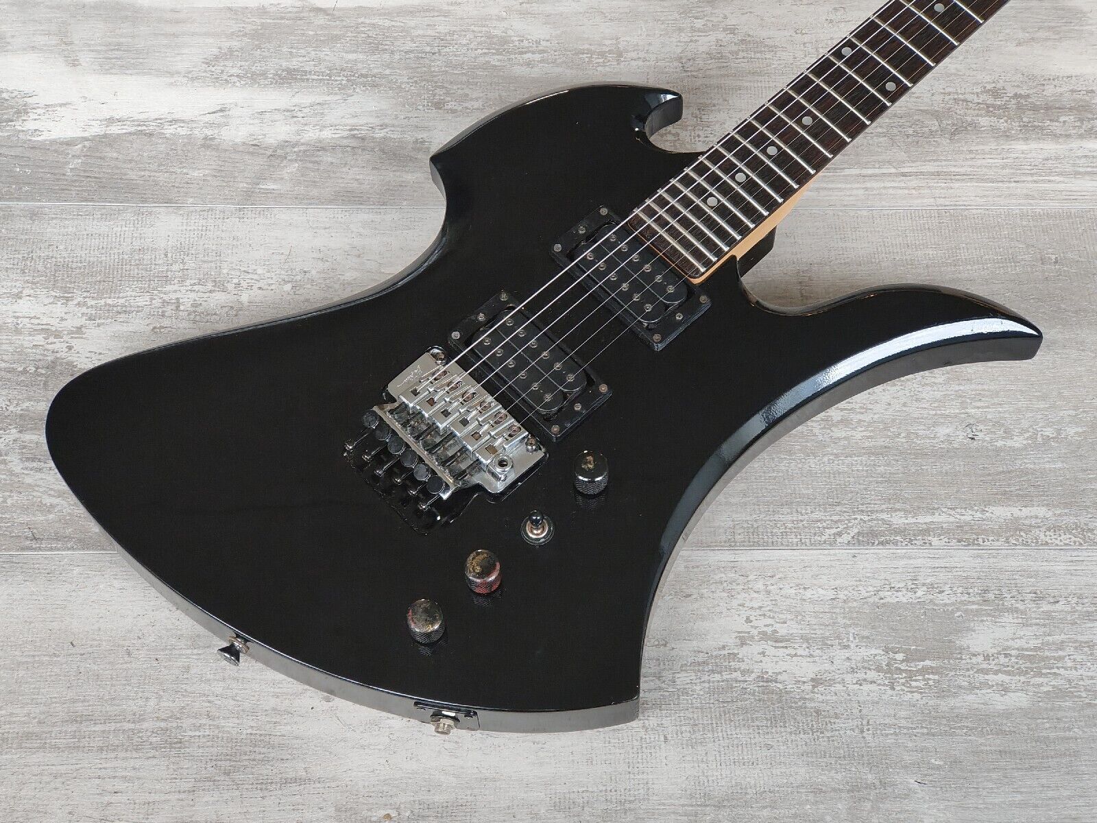 1989 BC Rich NJ Series RMG-OF Mockingbird (Black) – Cool Old Guitars