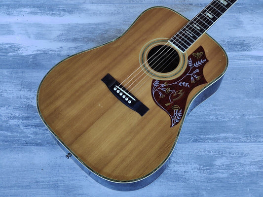 1970's Hotta (by Takara) Hummingbird Japanese Vintage Acoustic Guitar (Natural)