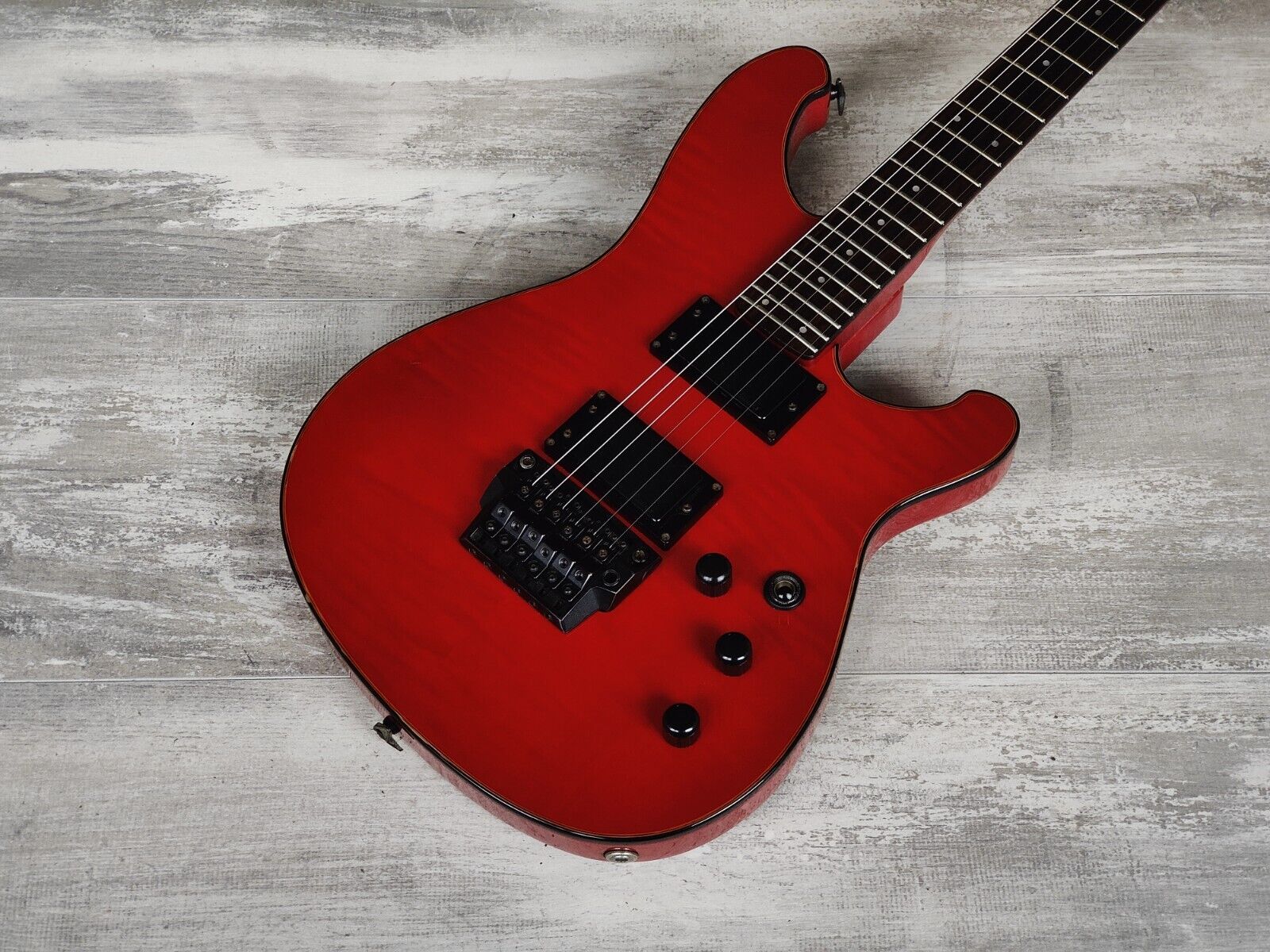 1985 Ibanez Japan RS530TR Roadstar II Vintage Electric Guitar (Transparent  Red)