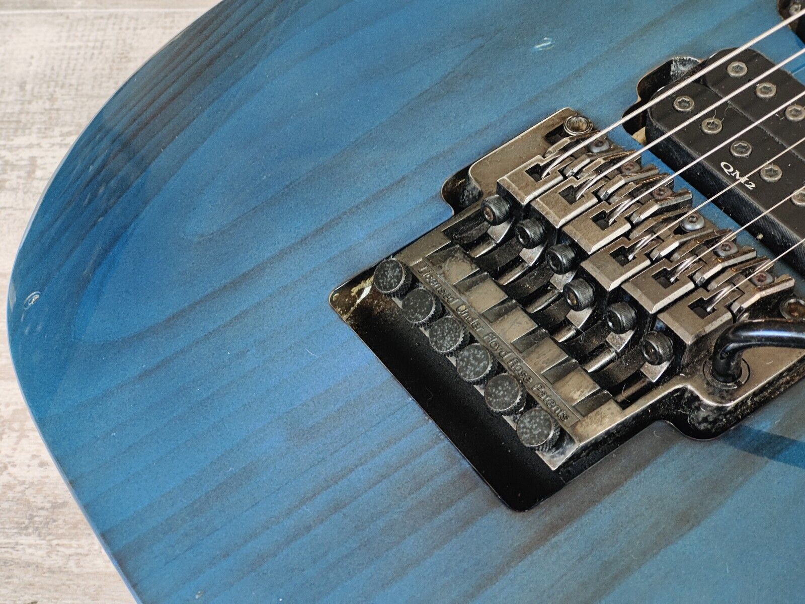 1998 Ibanez Japan RG685 HSH Superstrat (Burnt Transparent Blue)