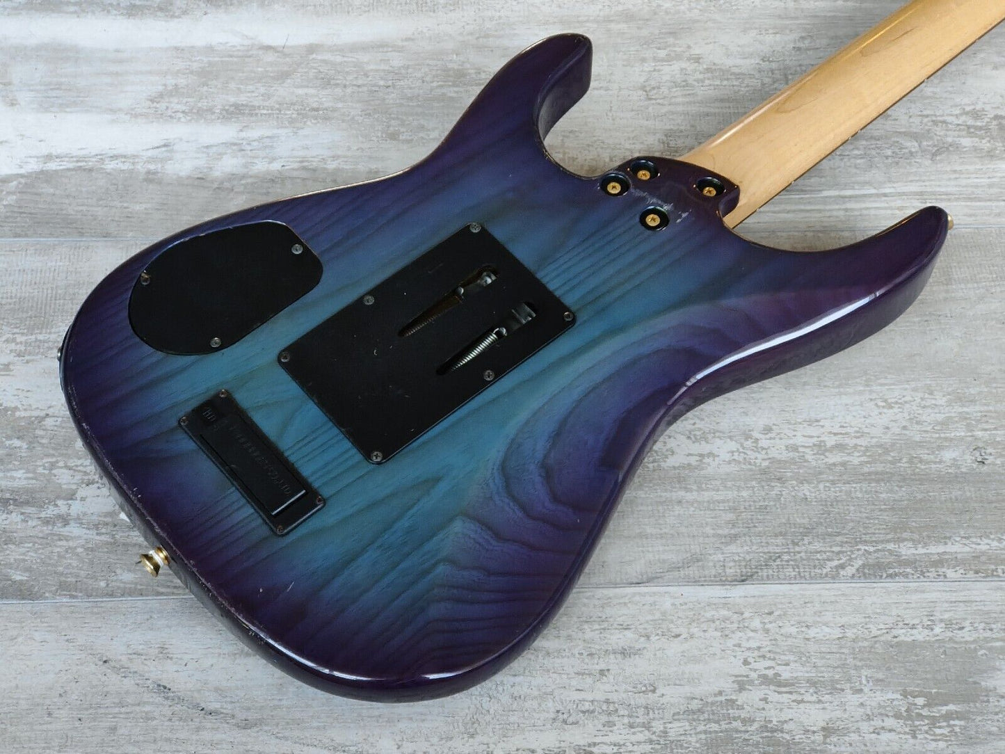 1993 Fernandes Japan FR-75 Superstrat w/Active Pickups (Purple/Blue Burst)