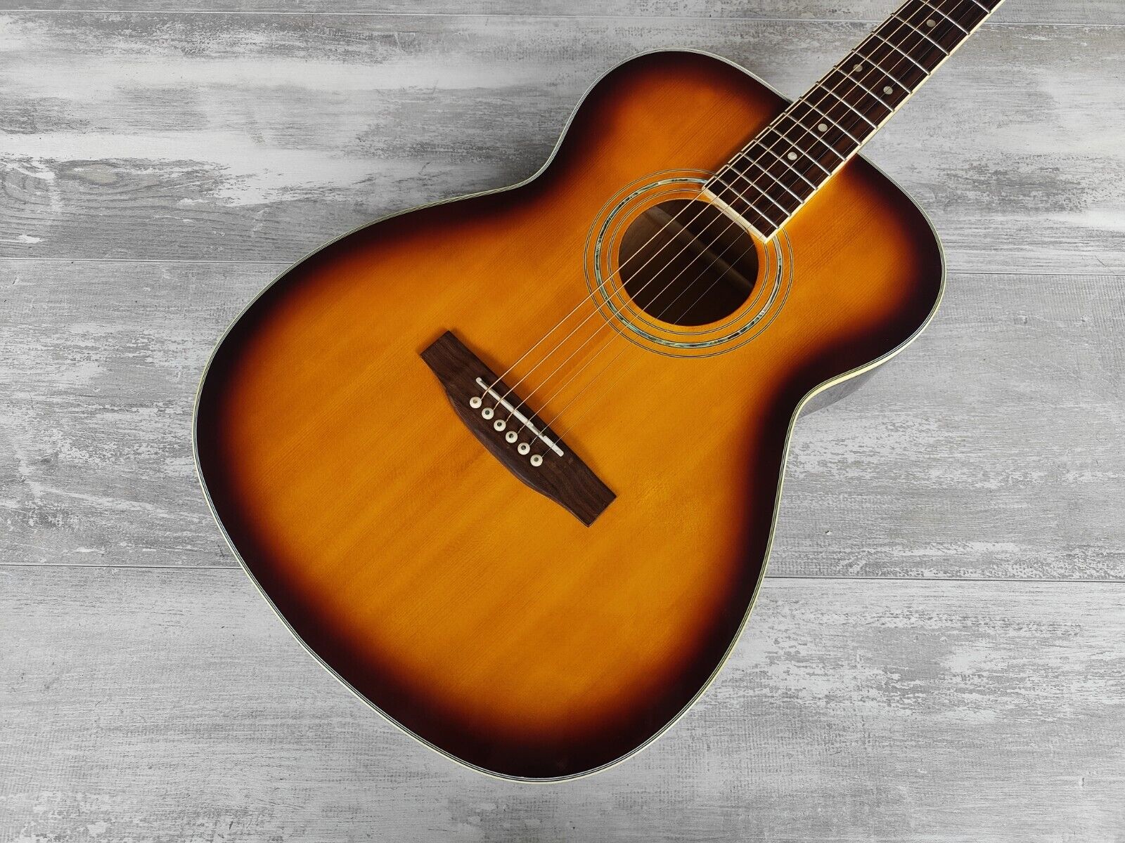 Hummingbird Custom (by Tokai Japan) Acoustic Guitar (Brown Sunburst)