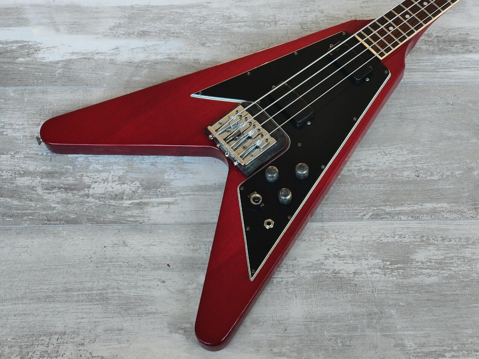 1988 Greco Japan FVB-75 Flying V Bass (Cherry Red) – Cool Old Guitars