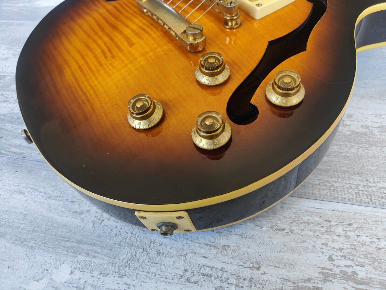 2001 Epiphone Limited Edition ES-PRO Semi Hollowbody Les Paul (Brown  Sunburst)