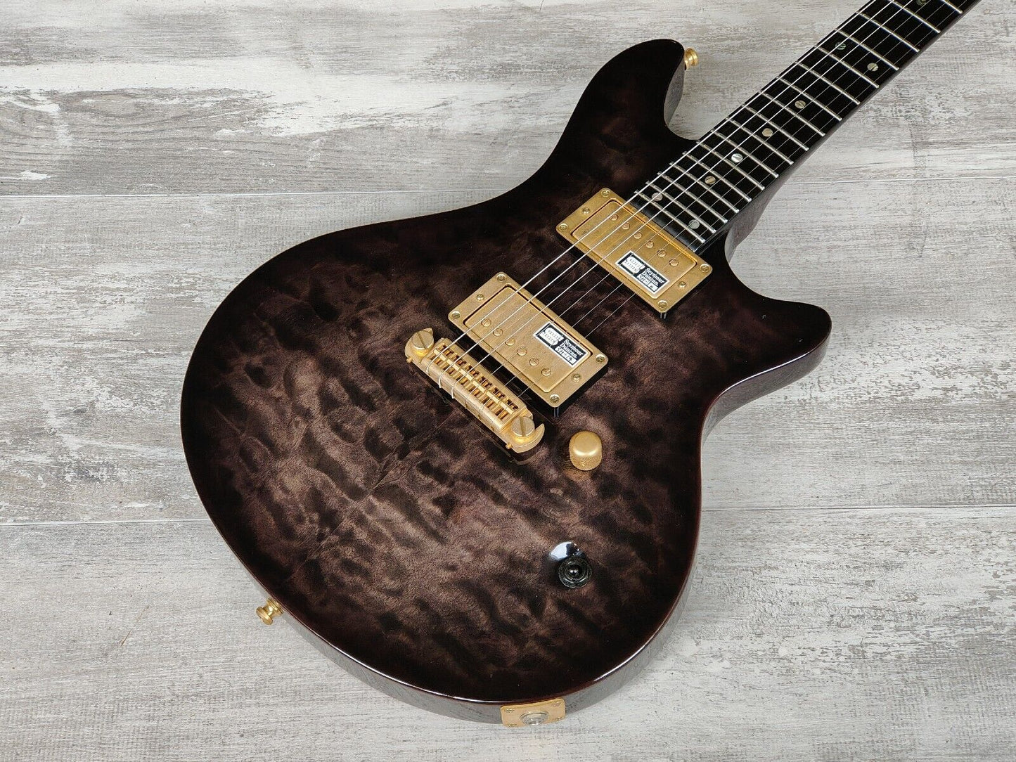 2014 Edwards Japan E-U-HL2 Hellion - Uruha Artist Model (See-Thru Black Burst)