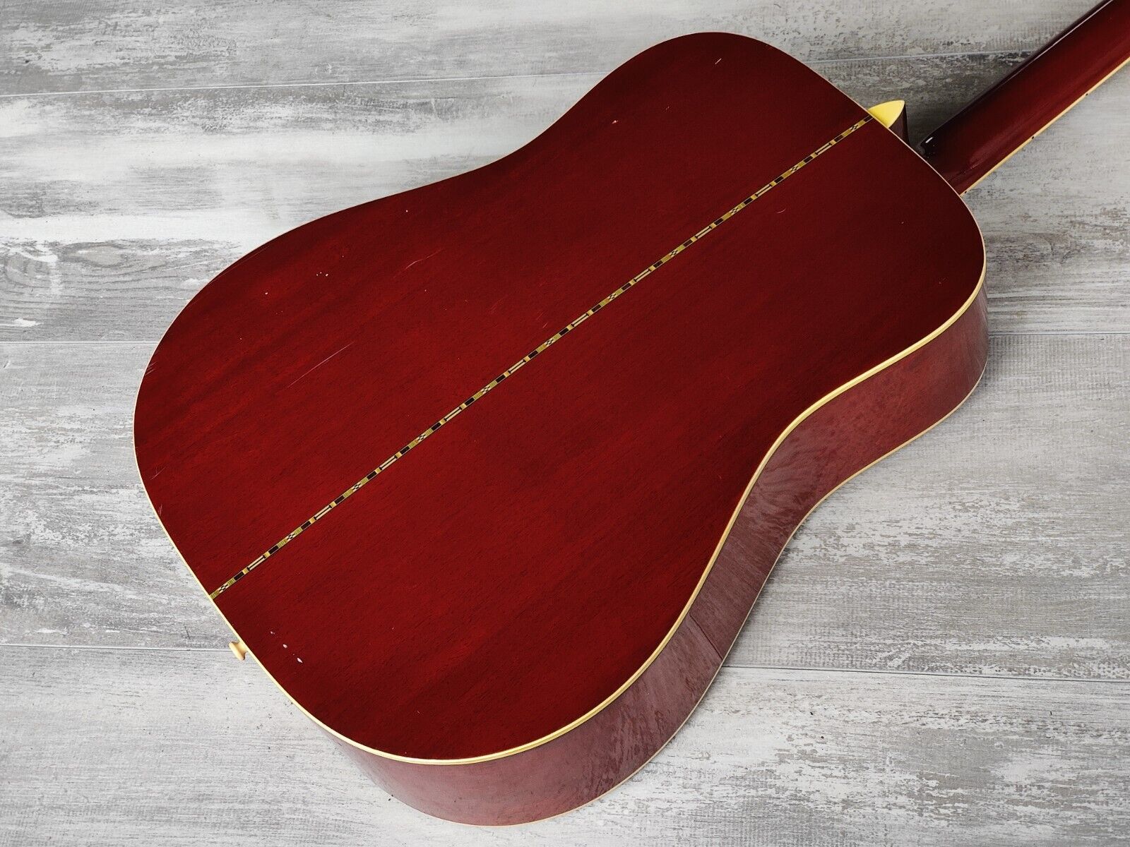 1970's Morris WD-30 Dove Japanese Vintage Acoustic Guitar (Cherry Sunburst)