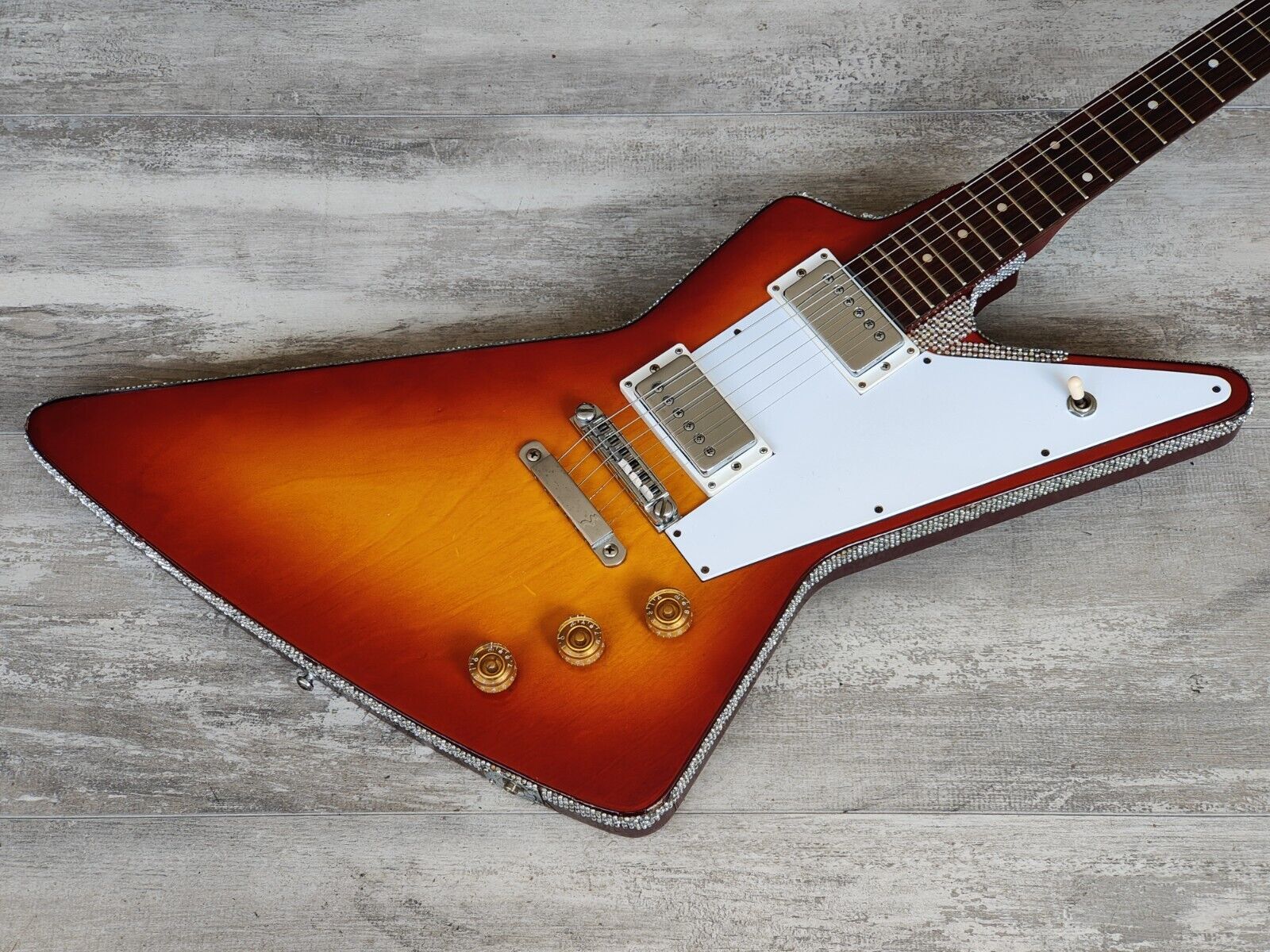 1970's Tomson Japan Explorer/Destroyer Electric Guitar (Sunburst)