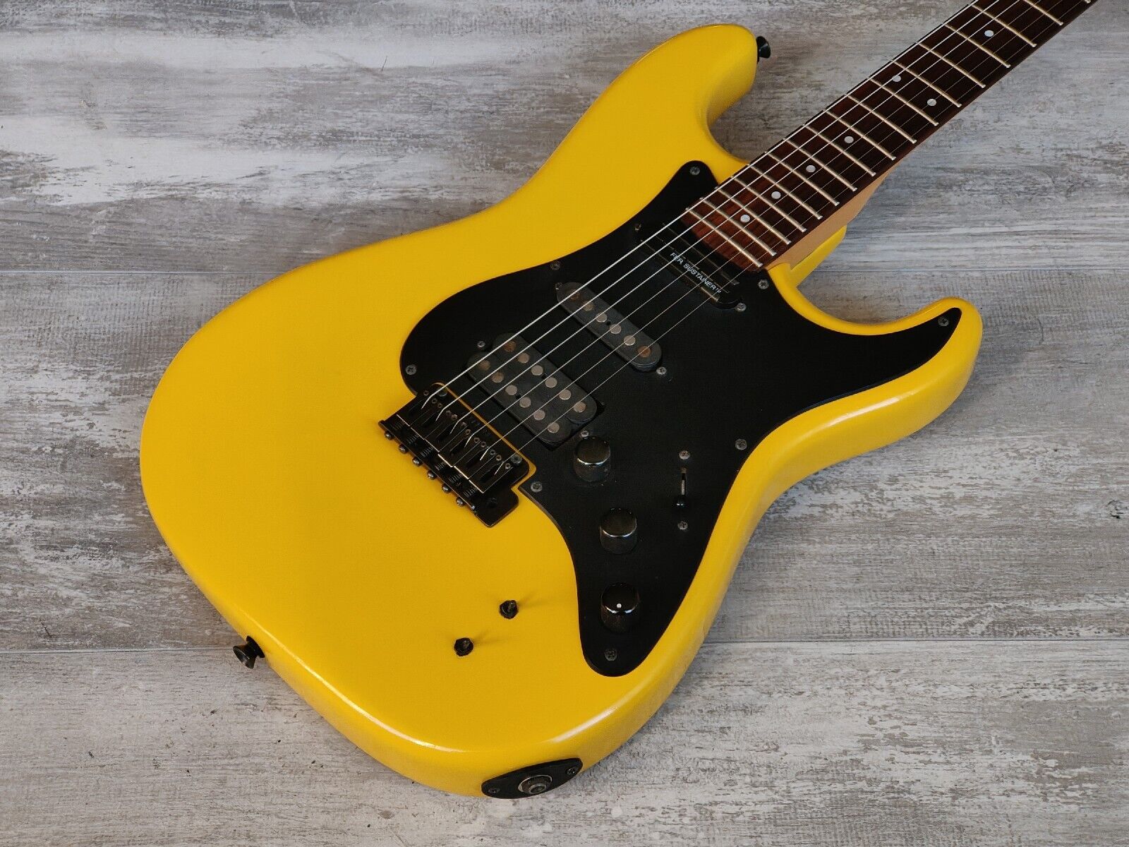 1990's Fernandes Japan FST-75S Stratocaster w/Sustainer (Refinished Yellow)