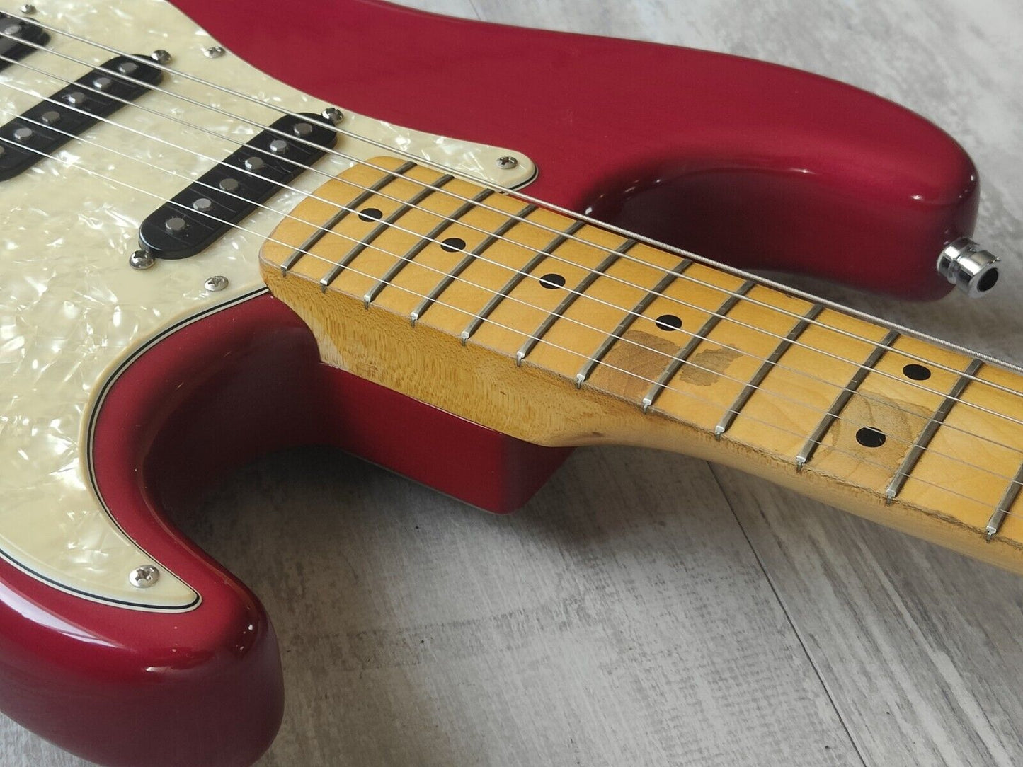 1978 Greco SE-1000 Neck + 2000 Fender American Deluxe Stratocaster Body (Red)