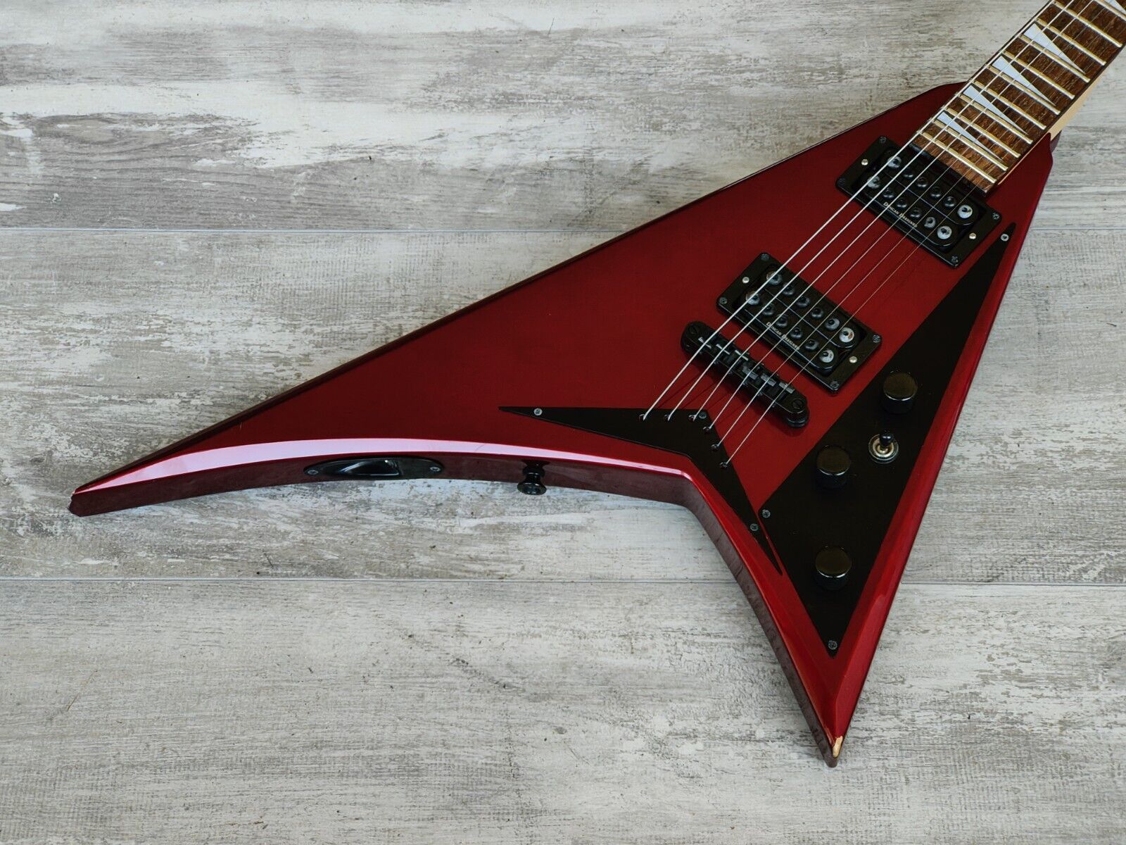 2001 Jackson Stars Japan RR Rhoads Flying V (Candy Apple Red)