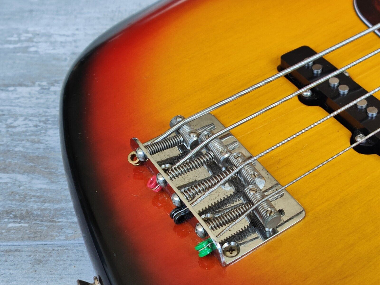 1981 Fernandes Japan RJB-75 "The Revival" Series Jazz Bass (Nitro Sunburst)