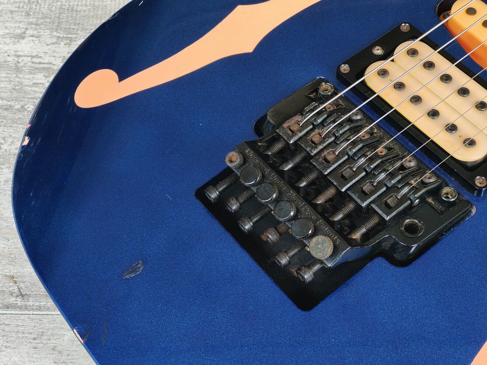 1993 Ibanez Japan PGM100 Paul Gilbert Signature Model Superstrat (Jewel  Blue)